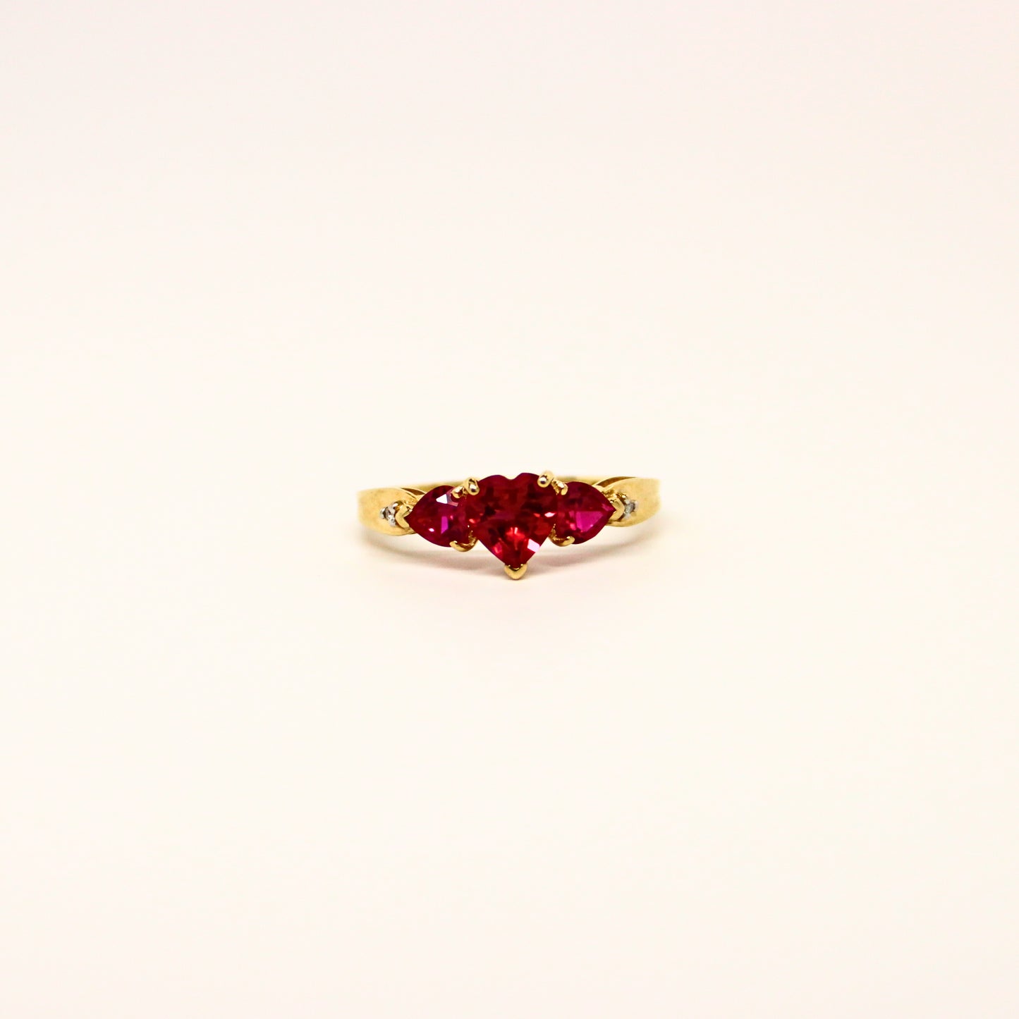 10k Red Heart Ring