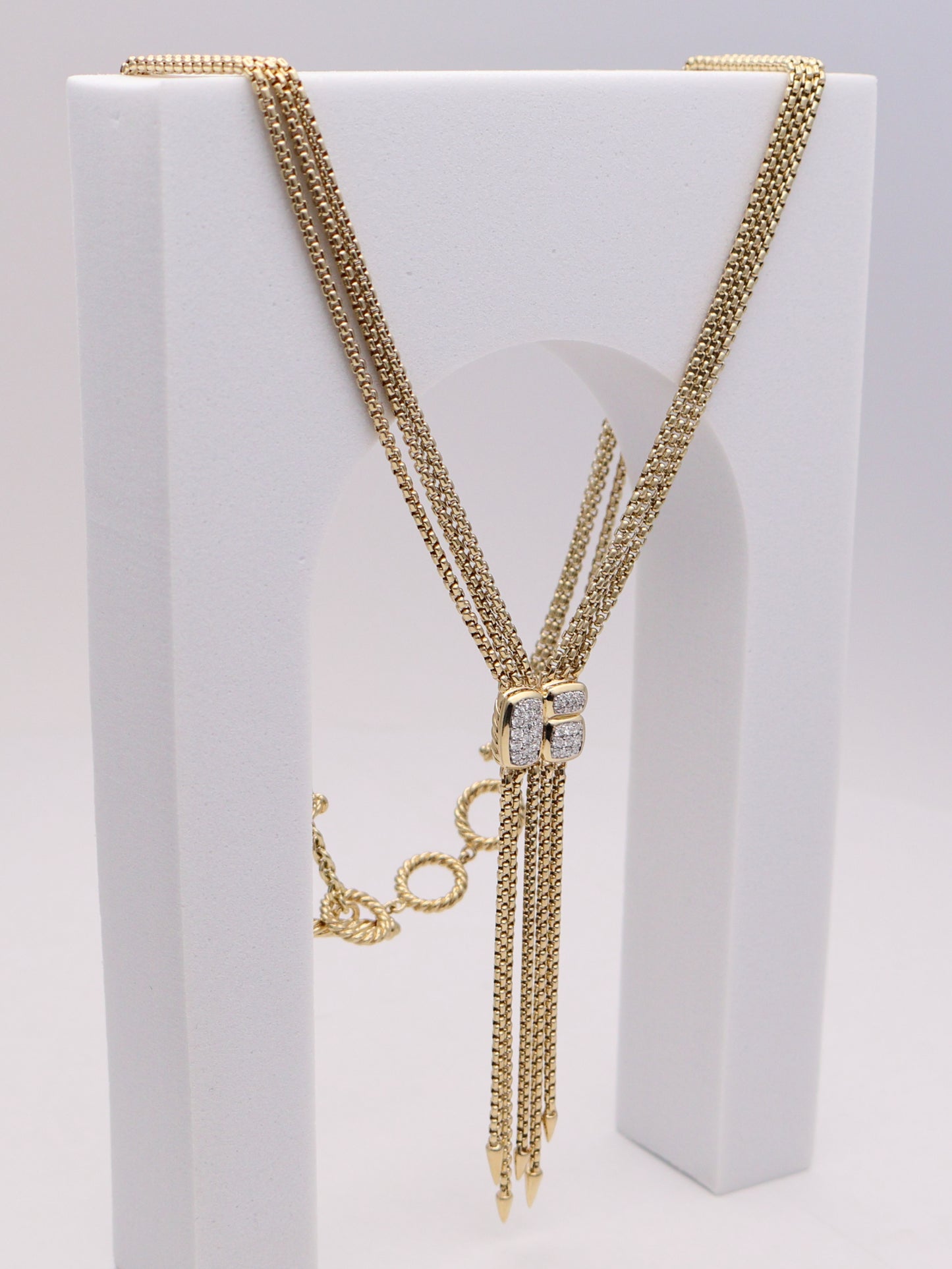 18k David Yurman Confetti Drop Diamond Necklace
