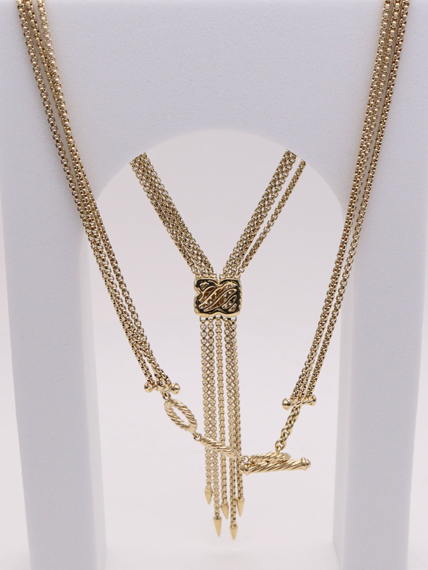 18k David Yurman Confetti Drop Diamond Necklace
