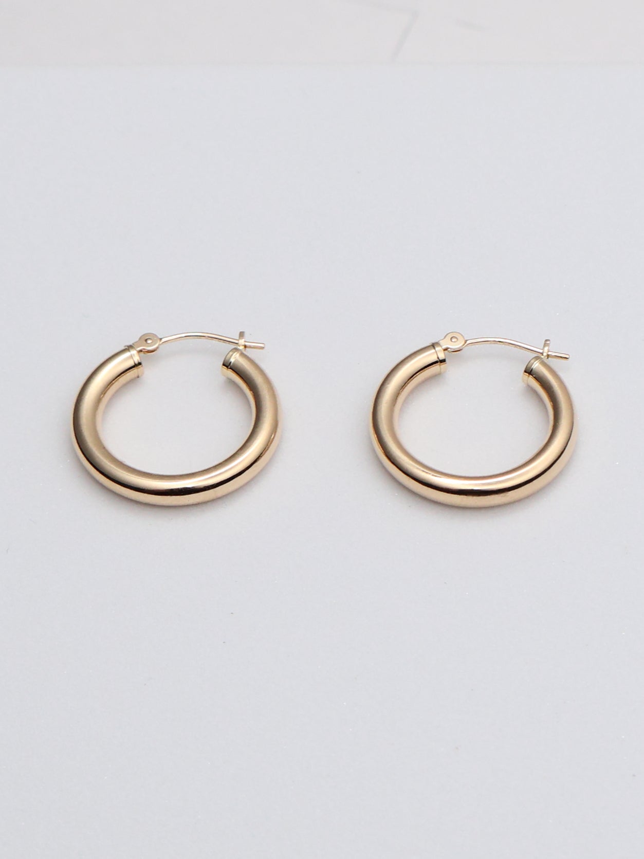 14k Yellow Gold Hoops