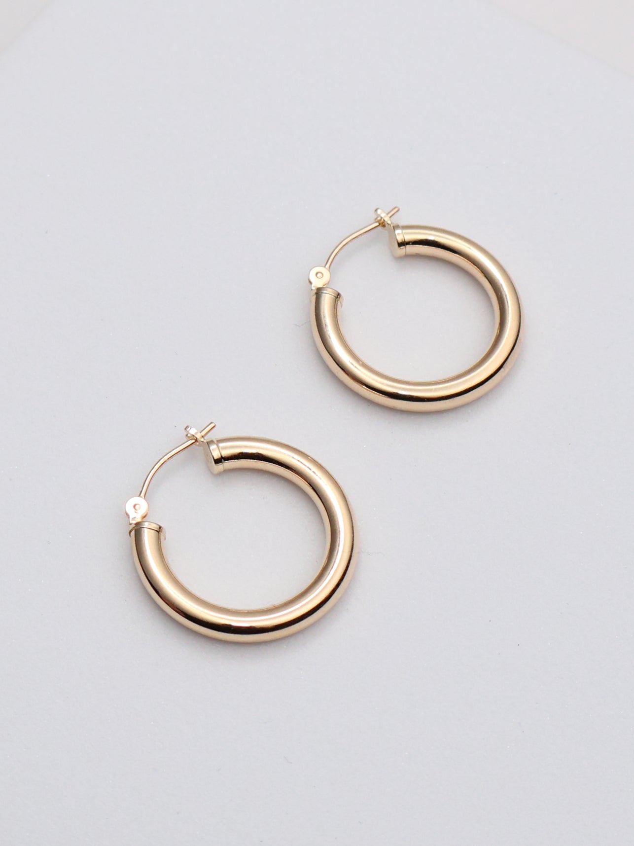 14k Yellow Gold Hoops