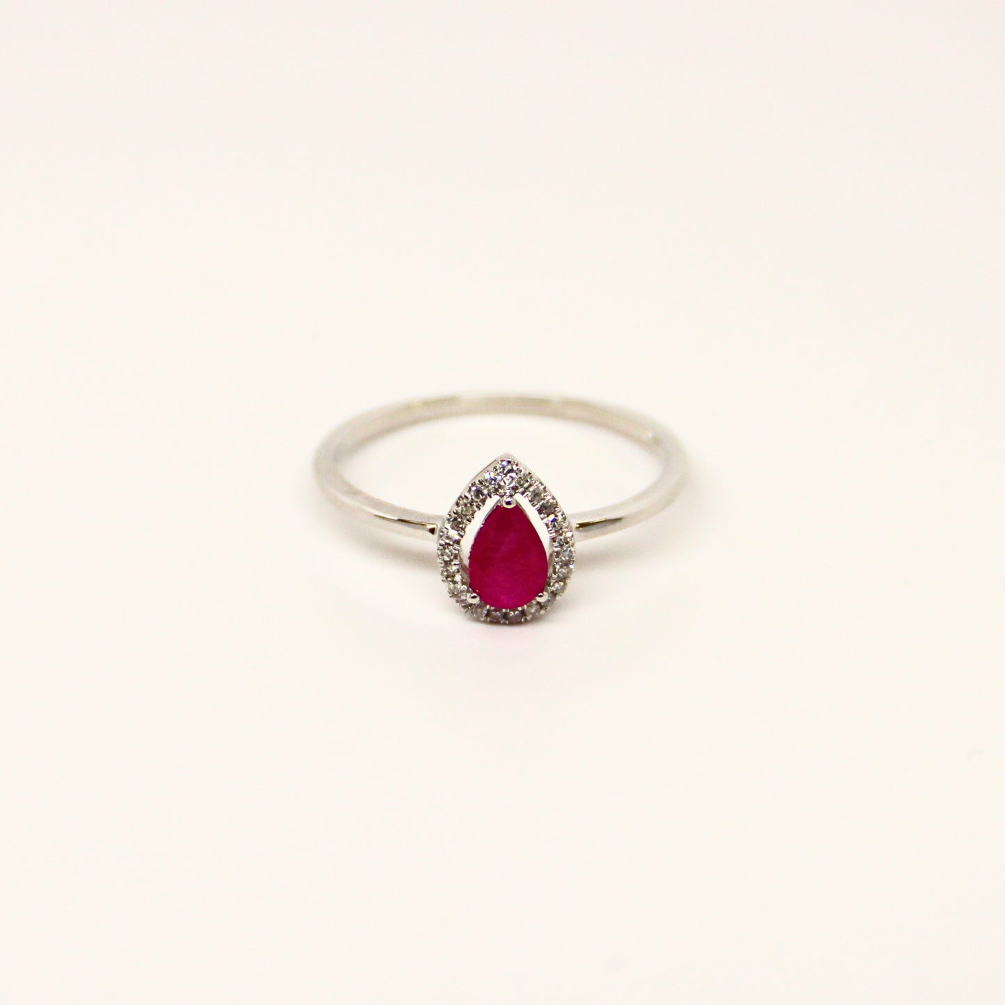 14k WG Ruby Ring