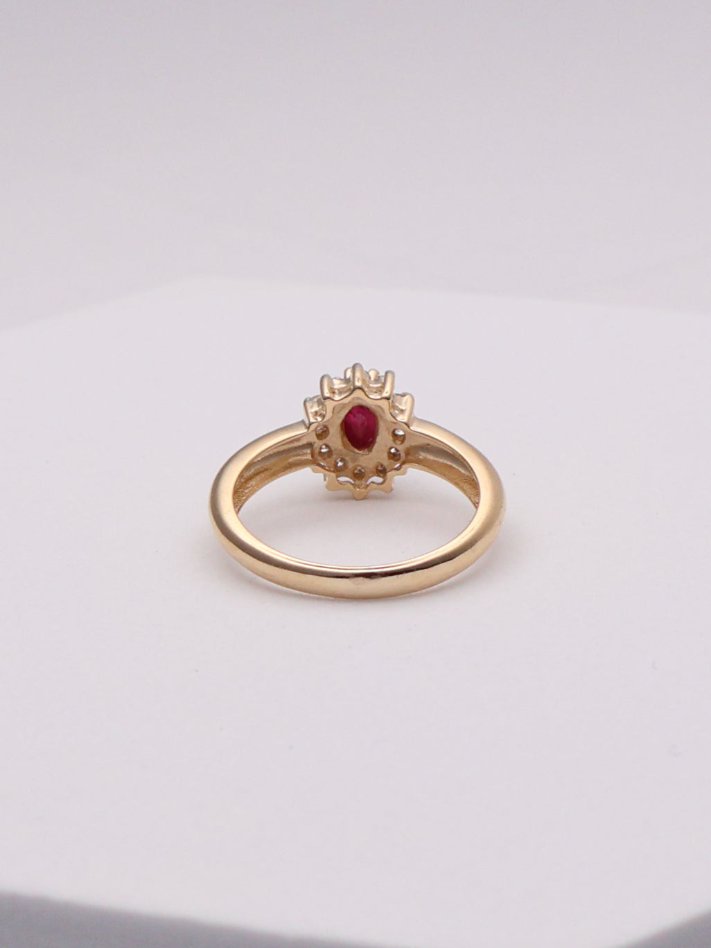 14k Diamond & Ruby Ring