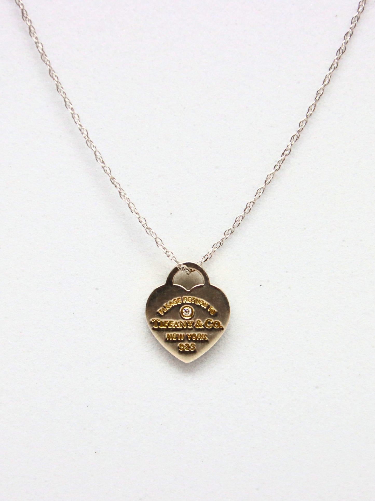 925 Tiffany & Co Heart Tag Pendant