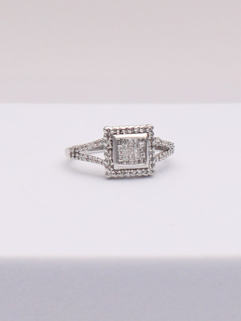 10k WG Diamond Engagement Ring