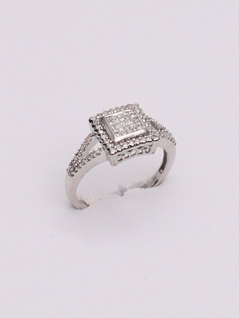 10k WG Diamond Engagement Ring