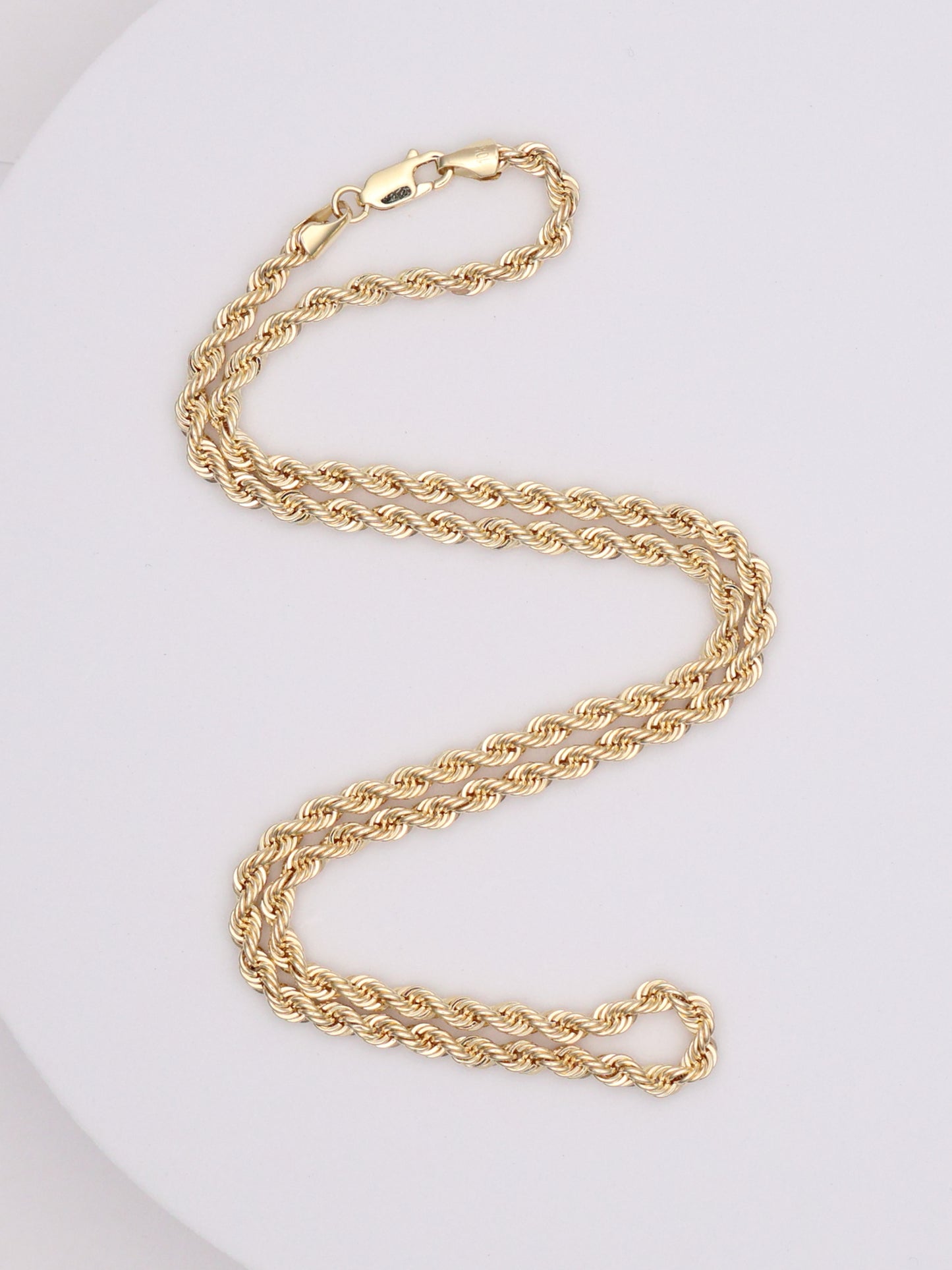 10k Yellow Gold Rope Chain