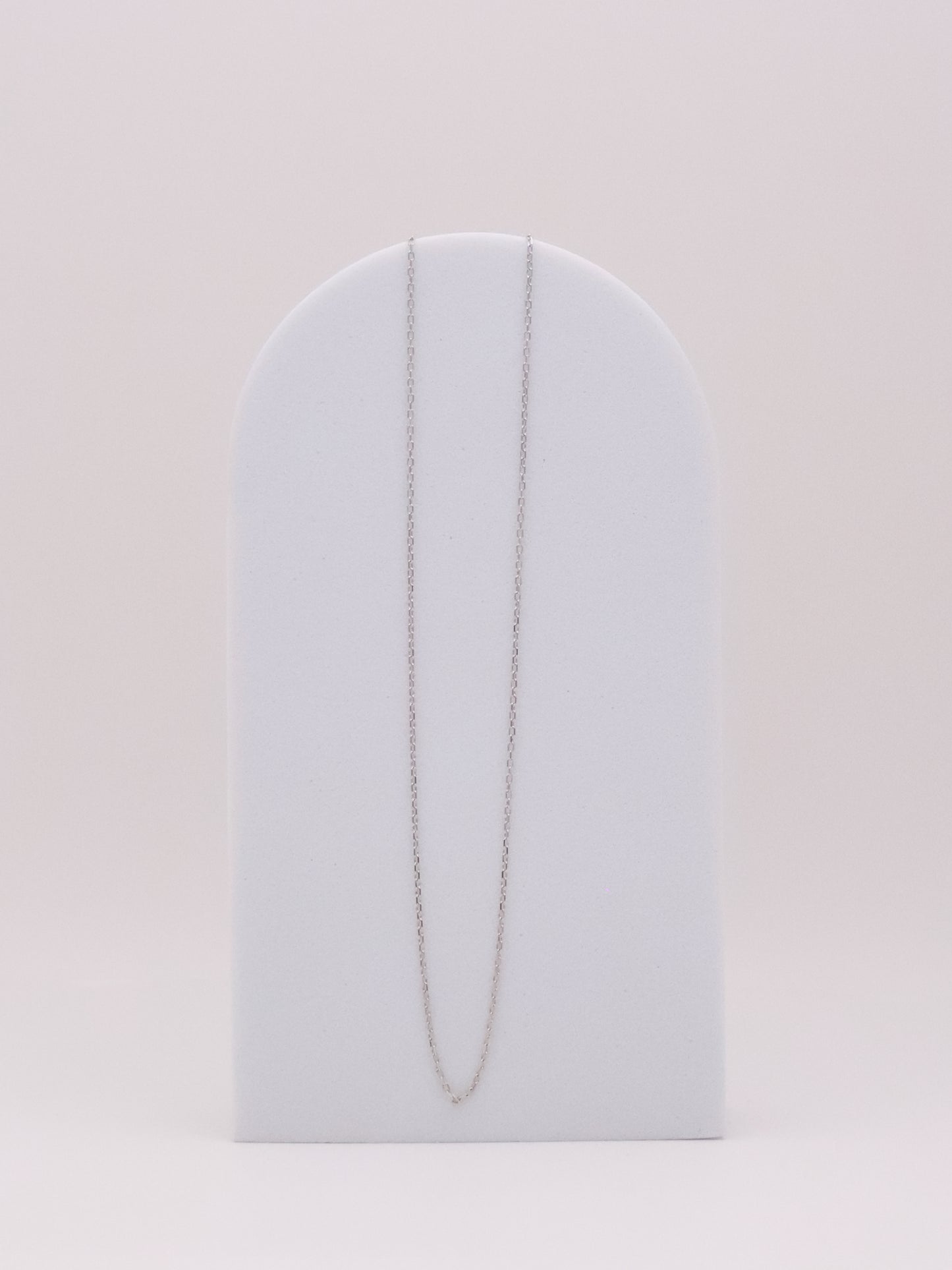 14k White Gold Dainty Necklace