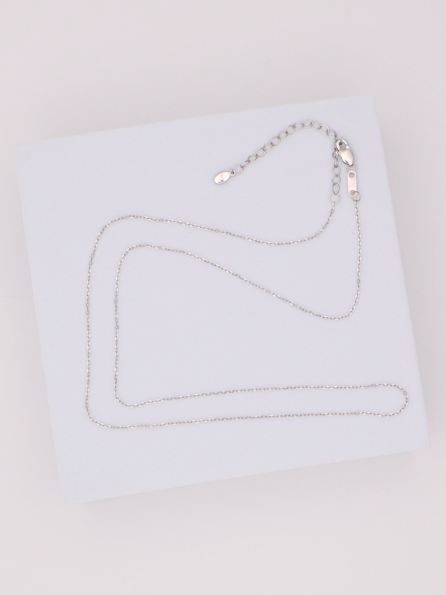 14k White Gold Dainty Necklace