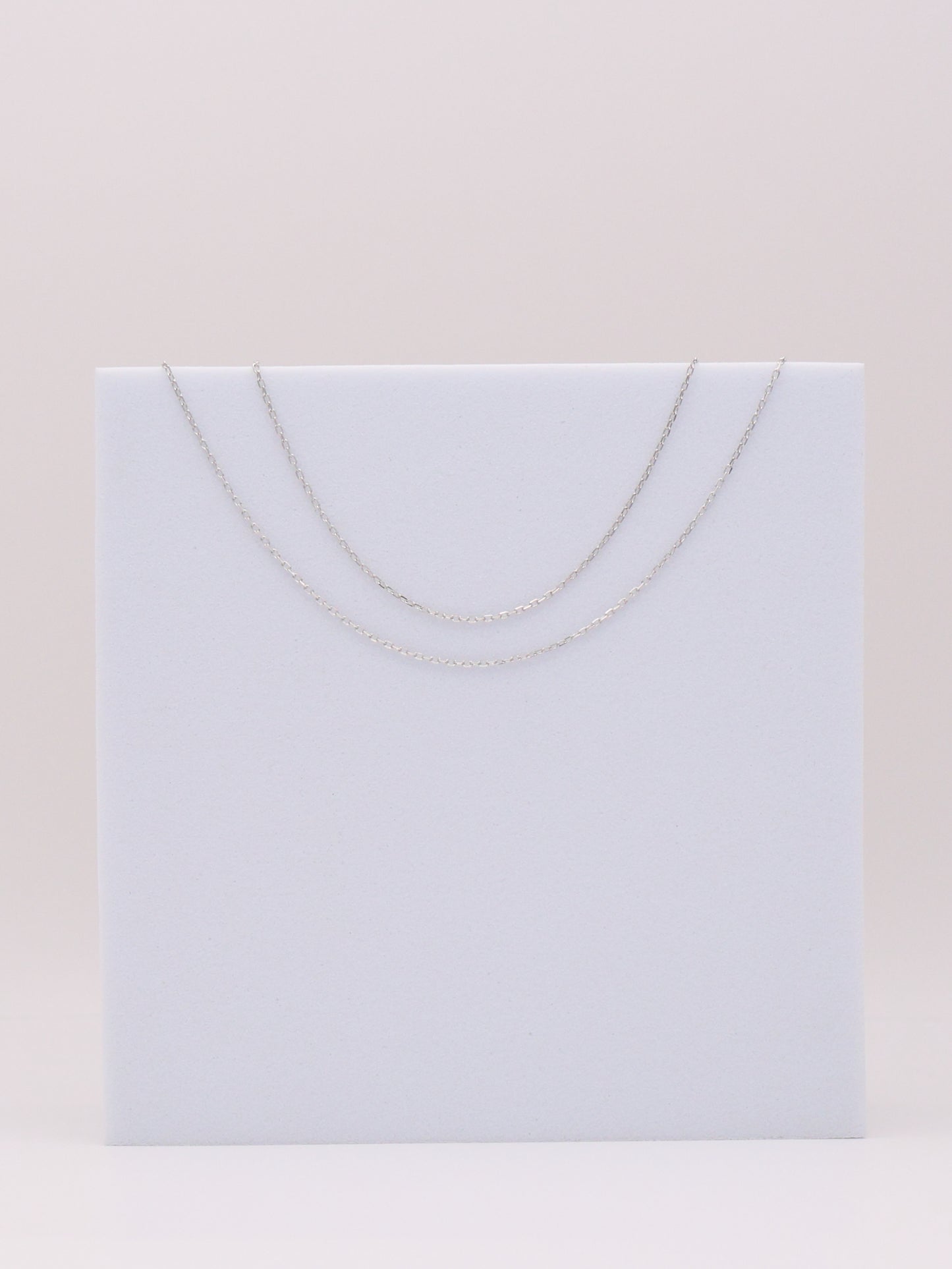 14k White Gold Dainty Necklace
