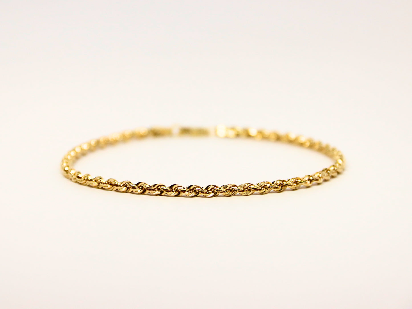 14k Rope Chain Bracelet