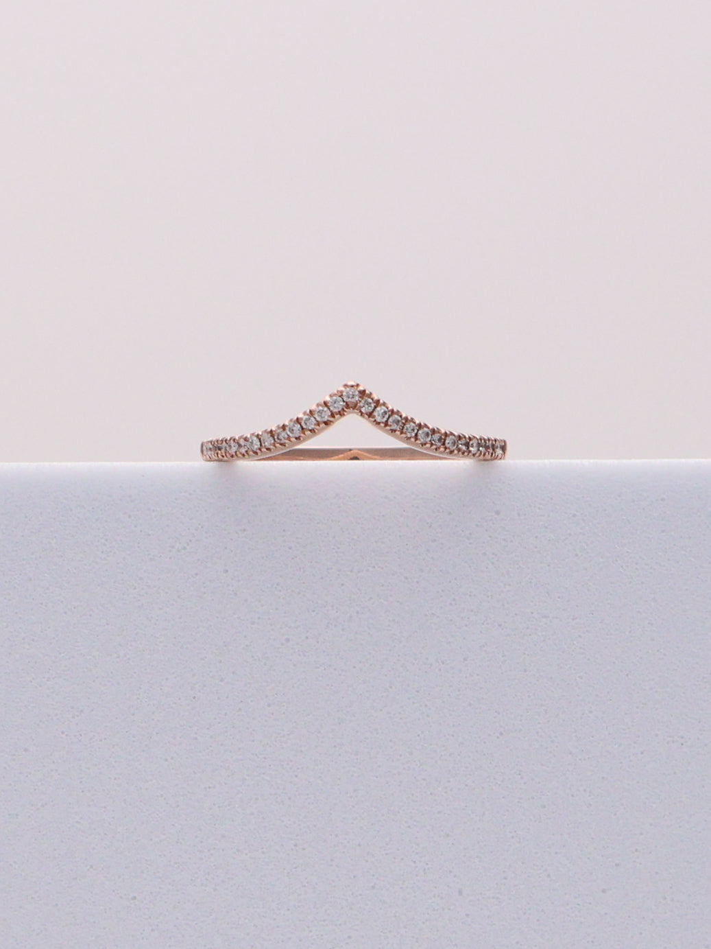 14k RG Diamond Accent Ring