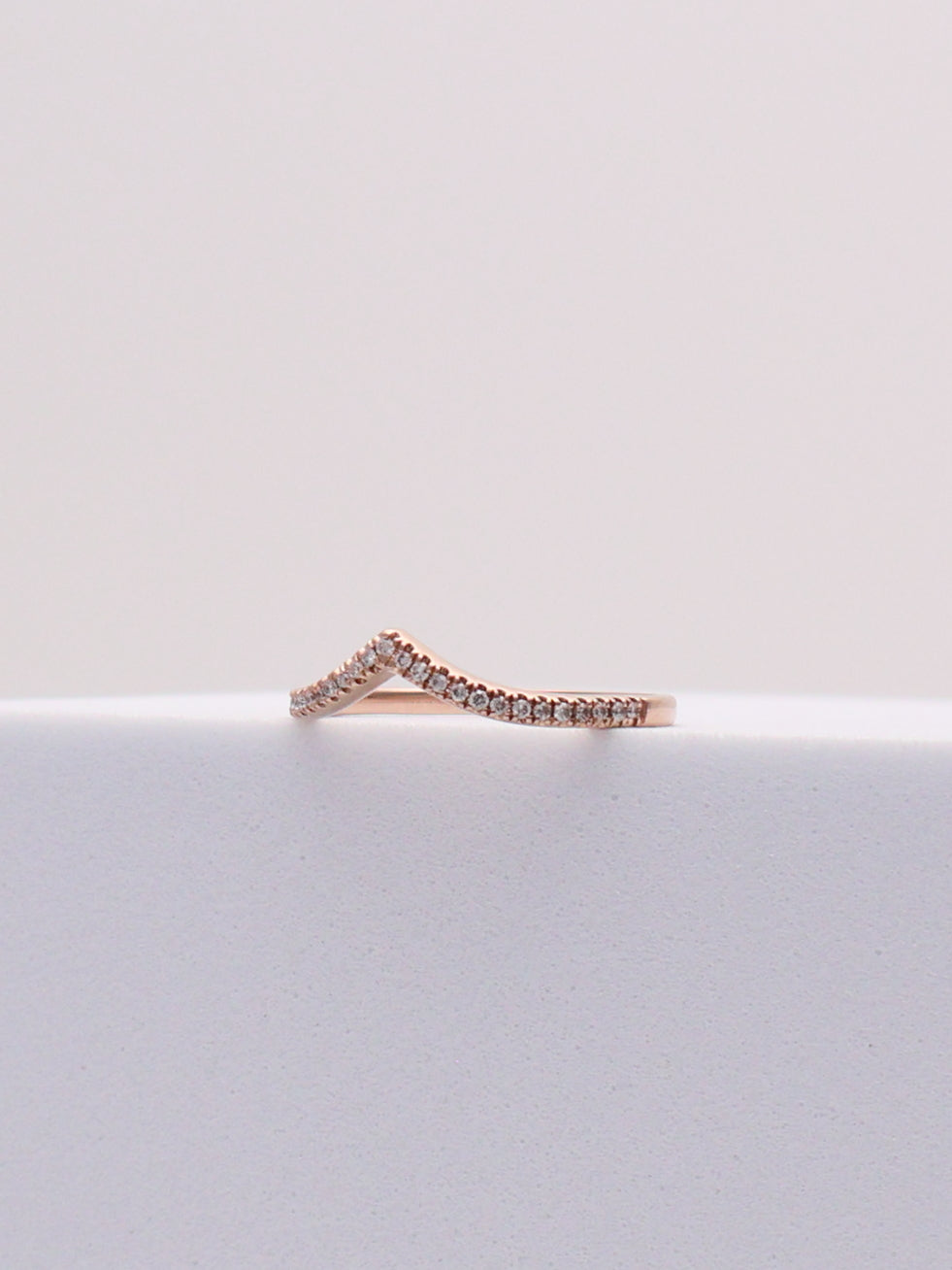 14k RG Diamond Accent Ring