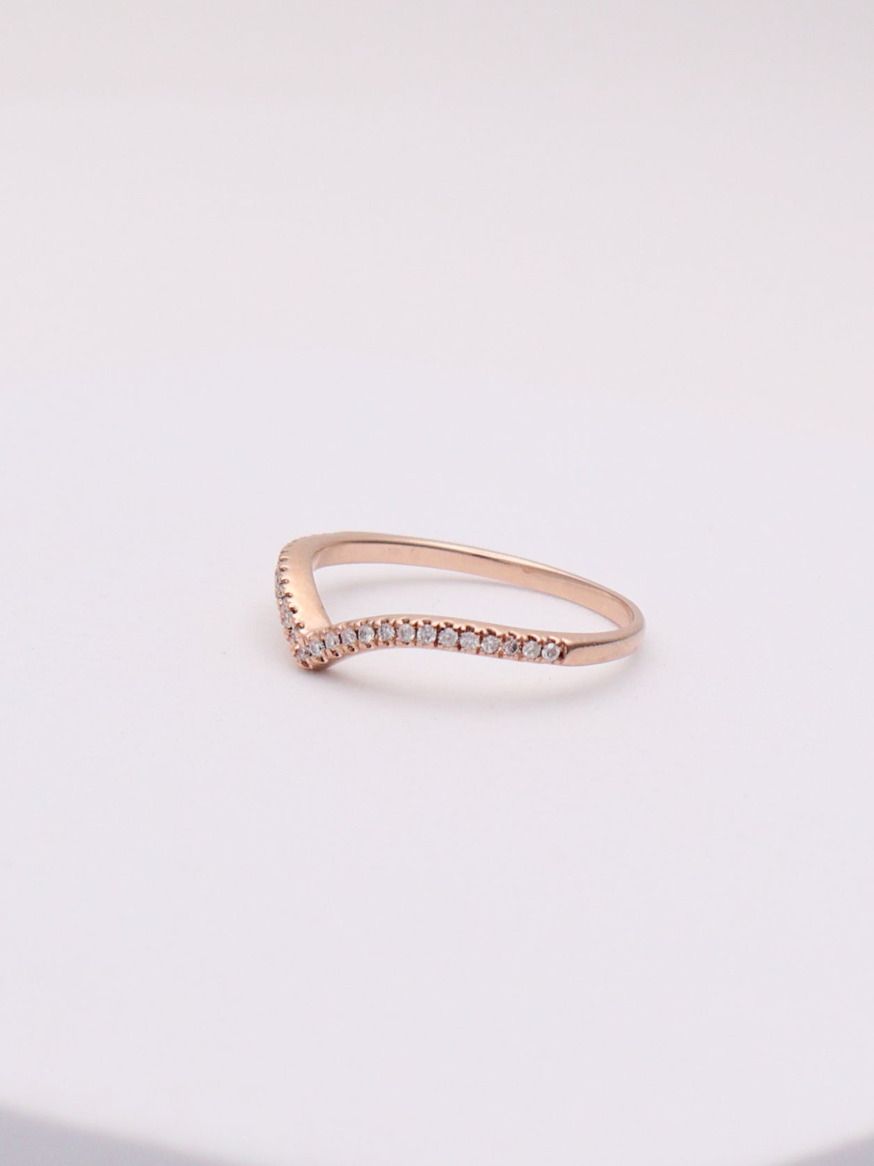 14k RG Diamond Accent Ring