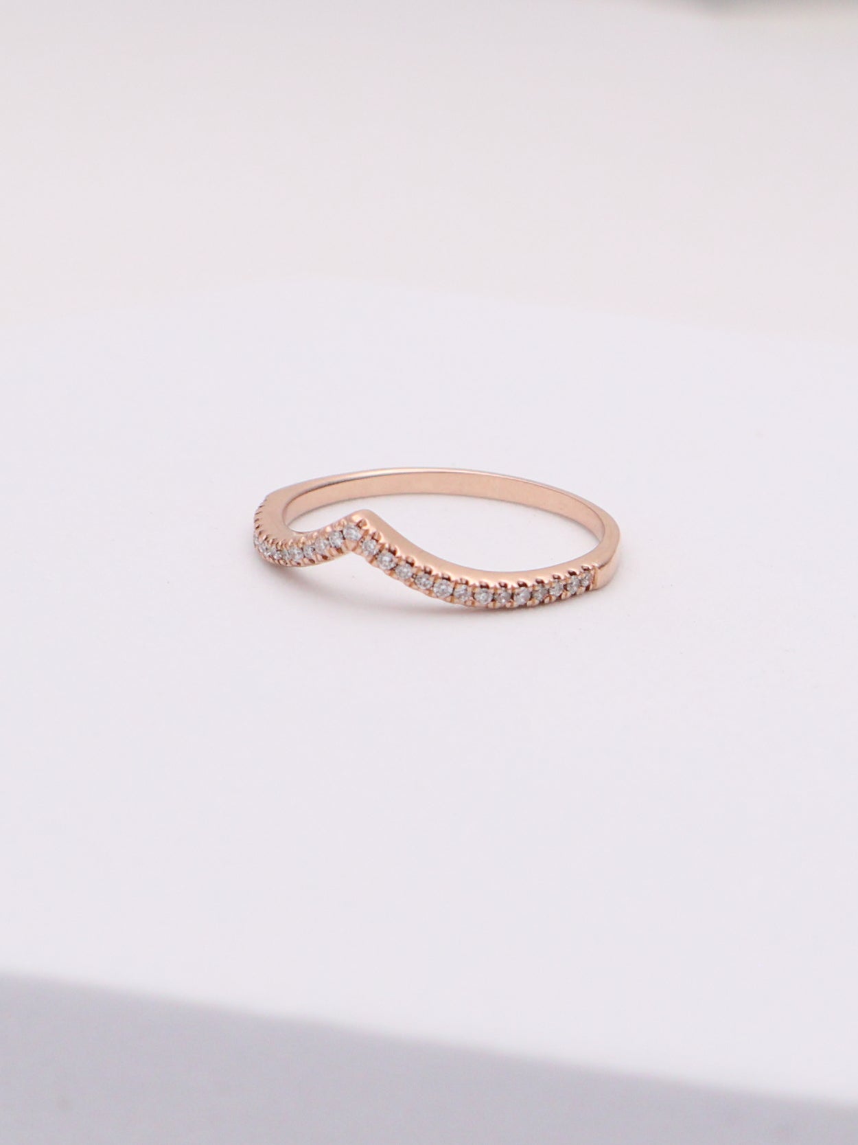 14k RG Diamond Accent Ring
