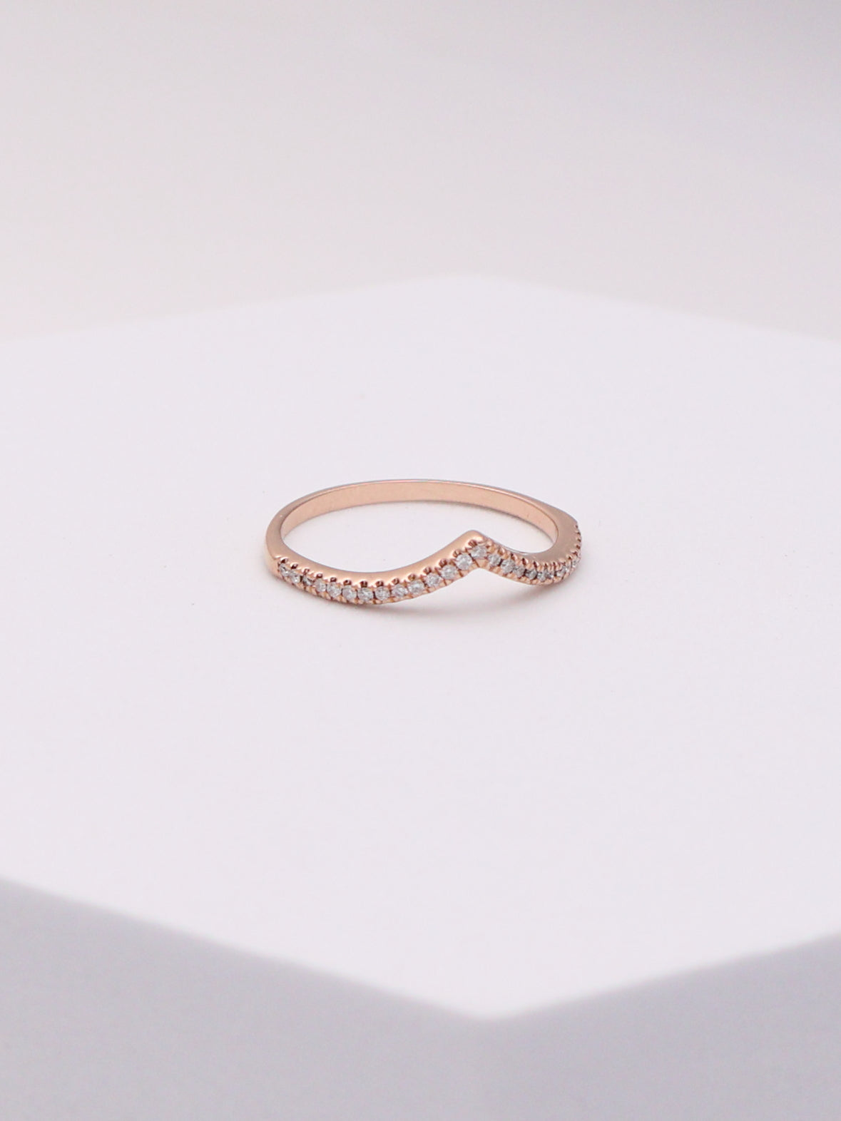 14k RG Diamond Accent Ring