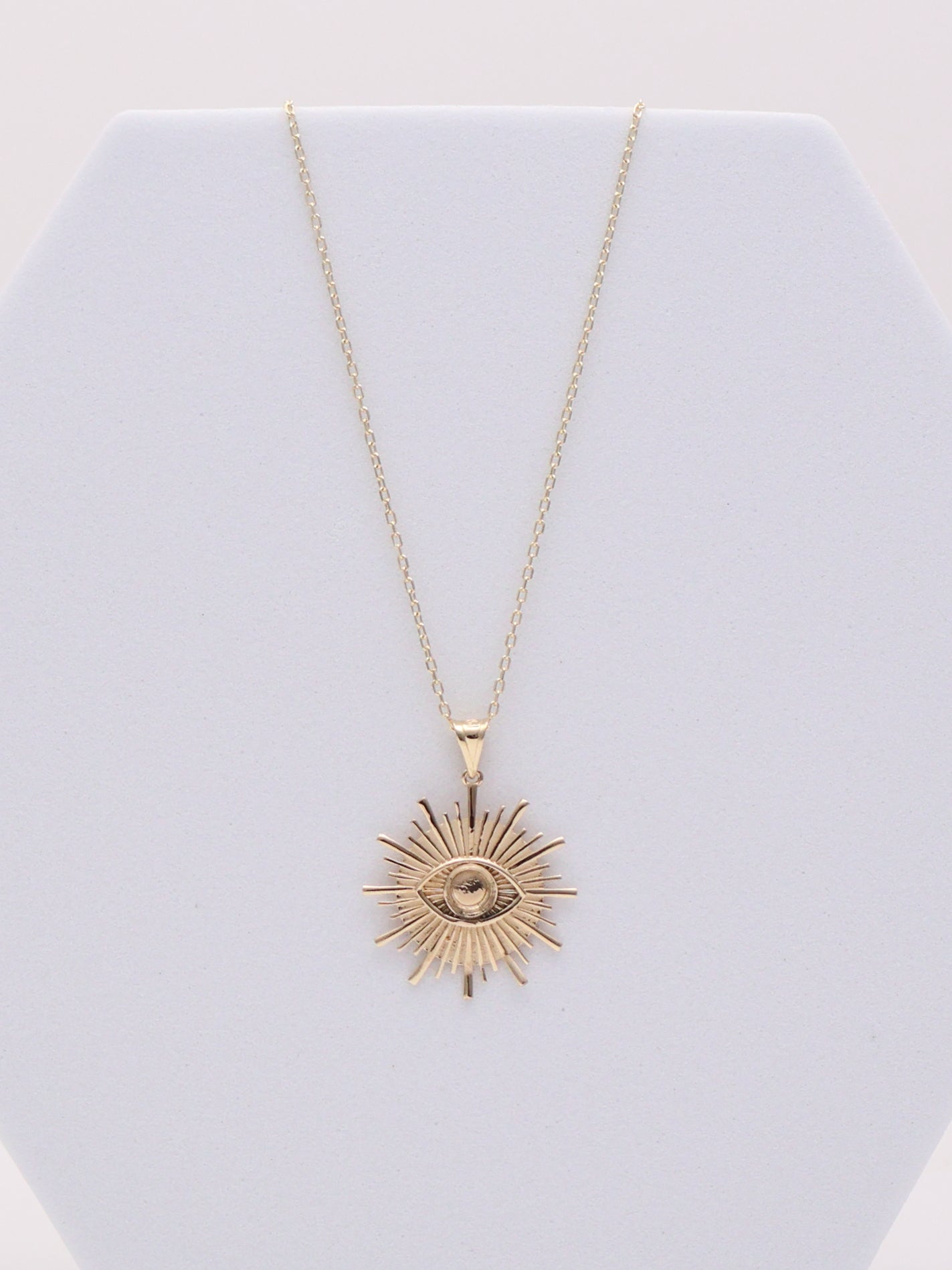 14k Evil Eye Necklace