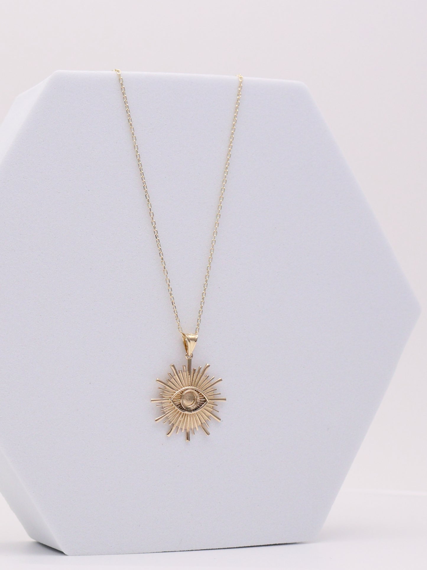 14k Evil Eye Necklace