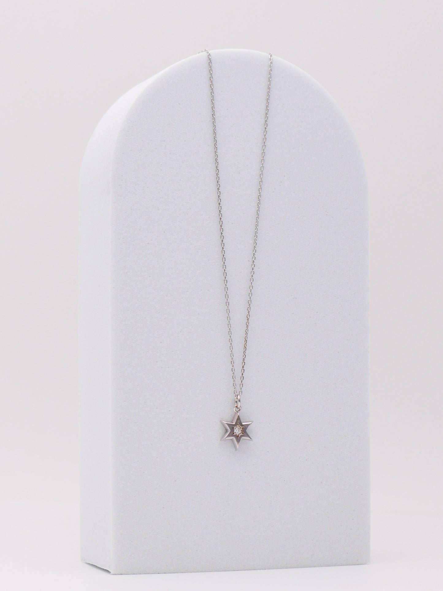 14k WG Diamond Star Necklace