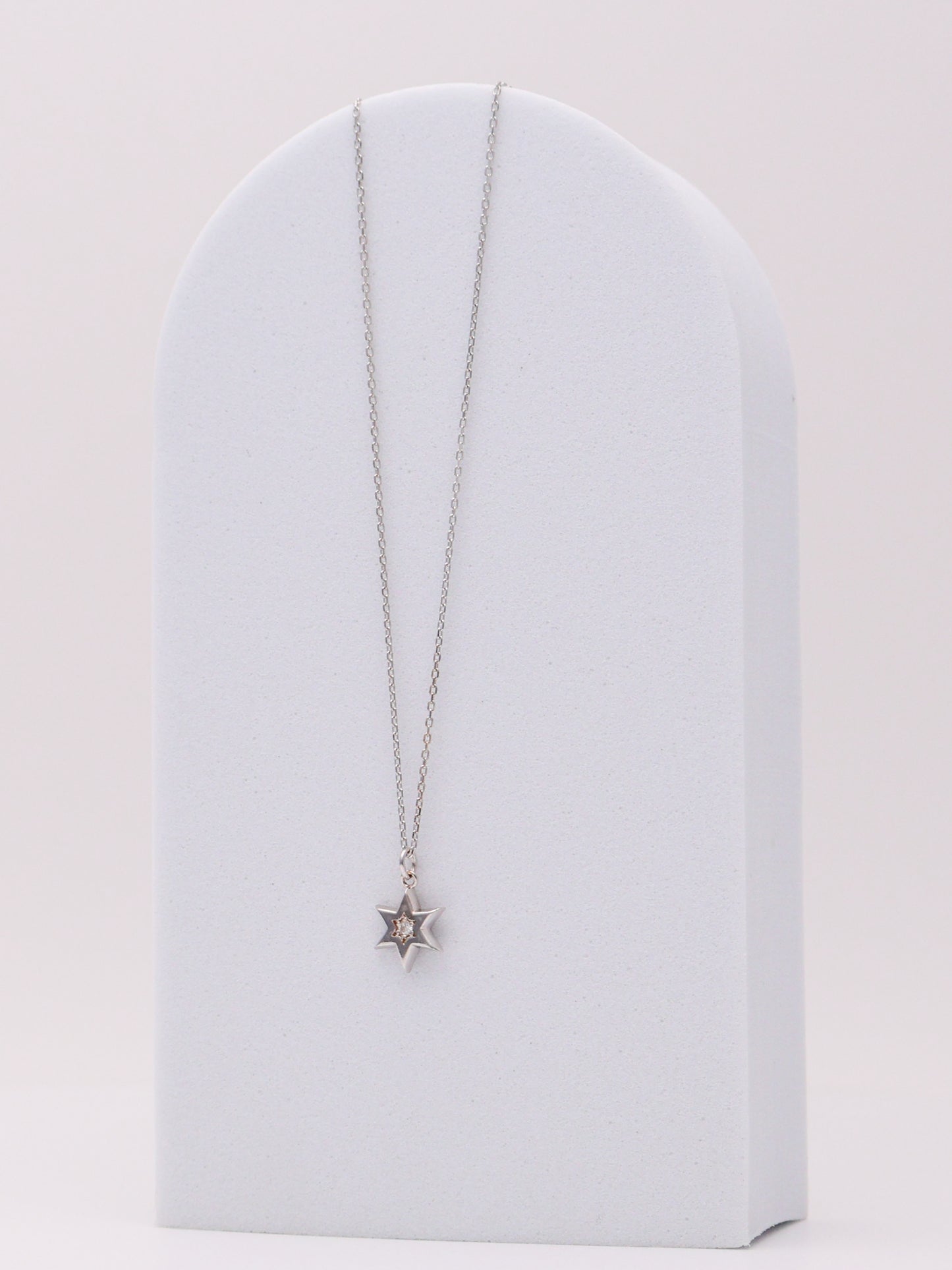 14k WG Diamond Star Necklace