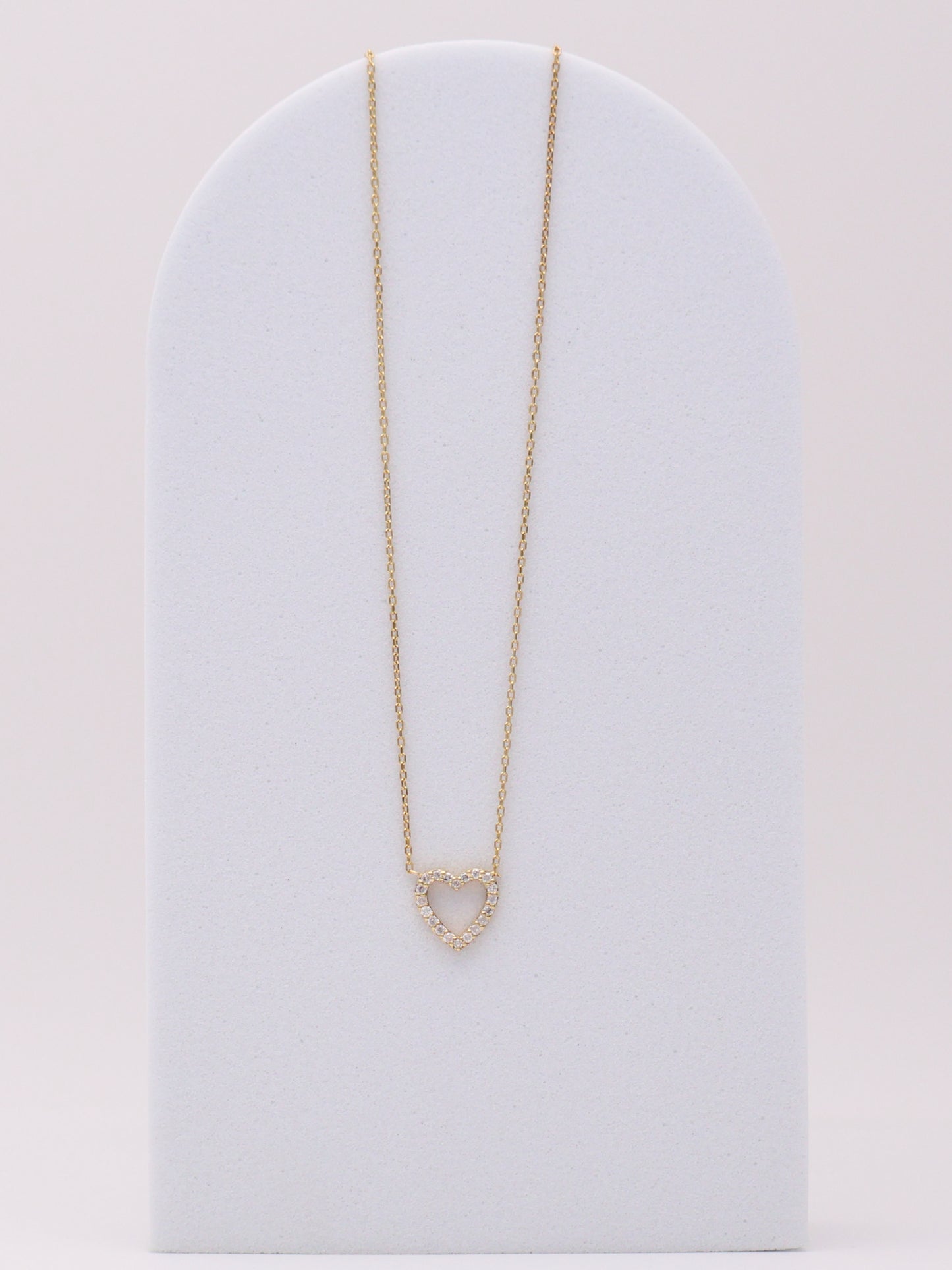 14k Diamond Heart Necklace