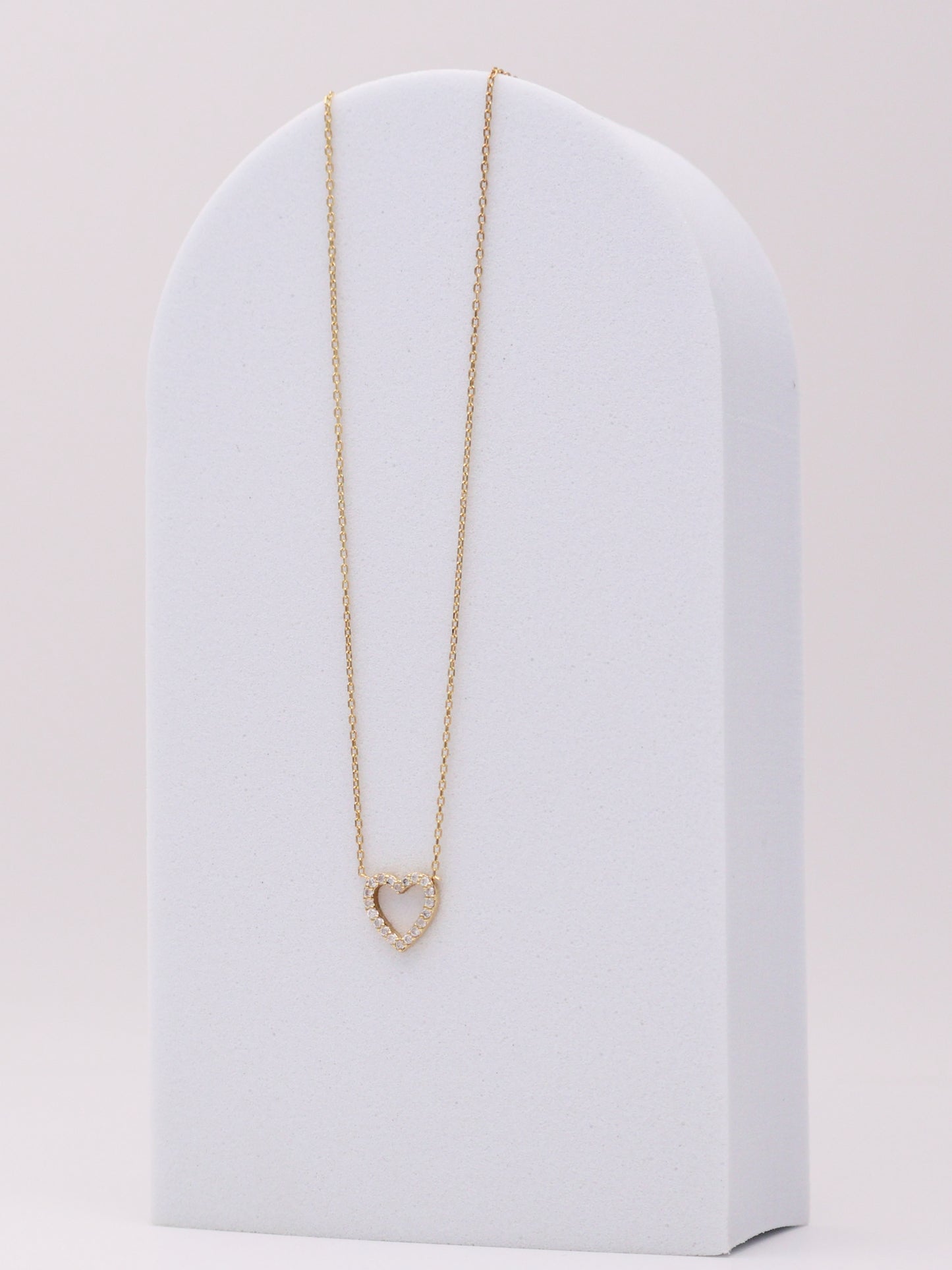 14k Diamond Heart Necklace
