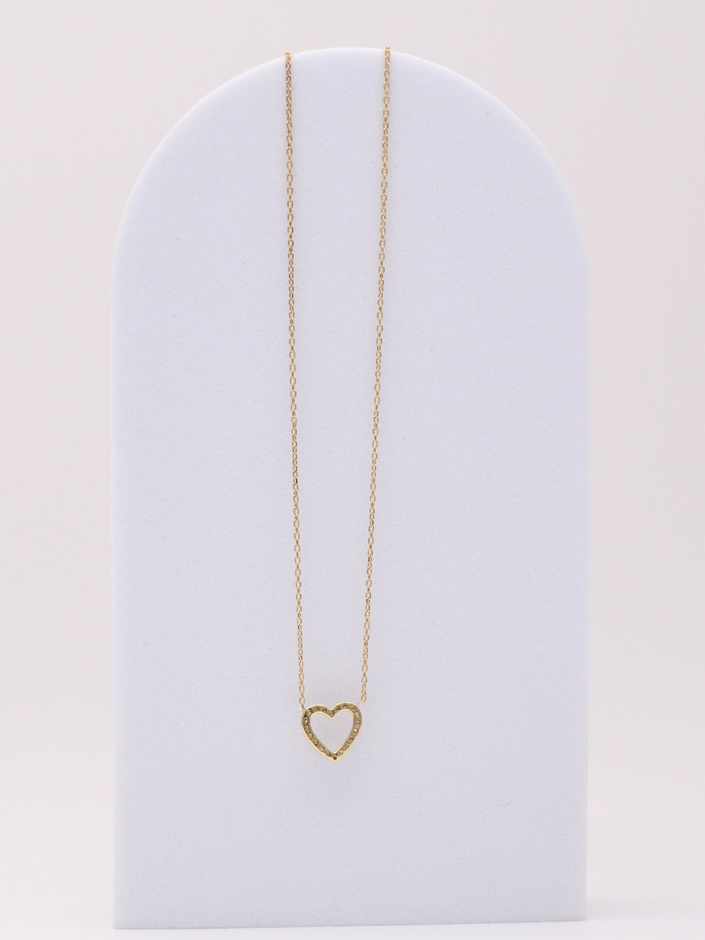 14k Diamond Heart Necklace