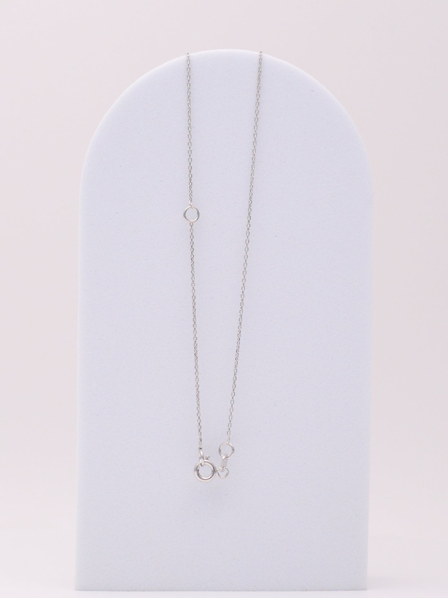 14k WG Moon Necklace
