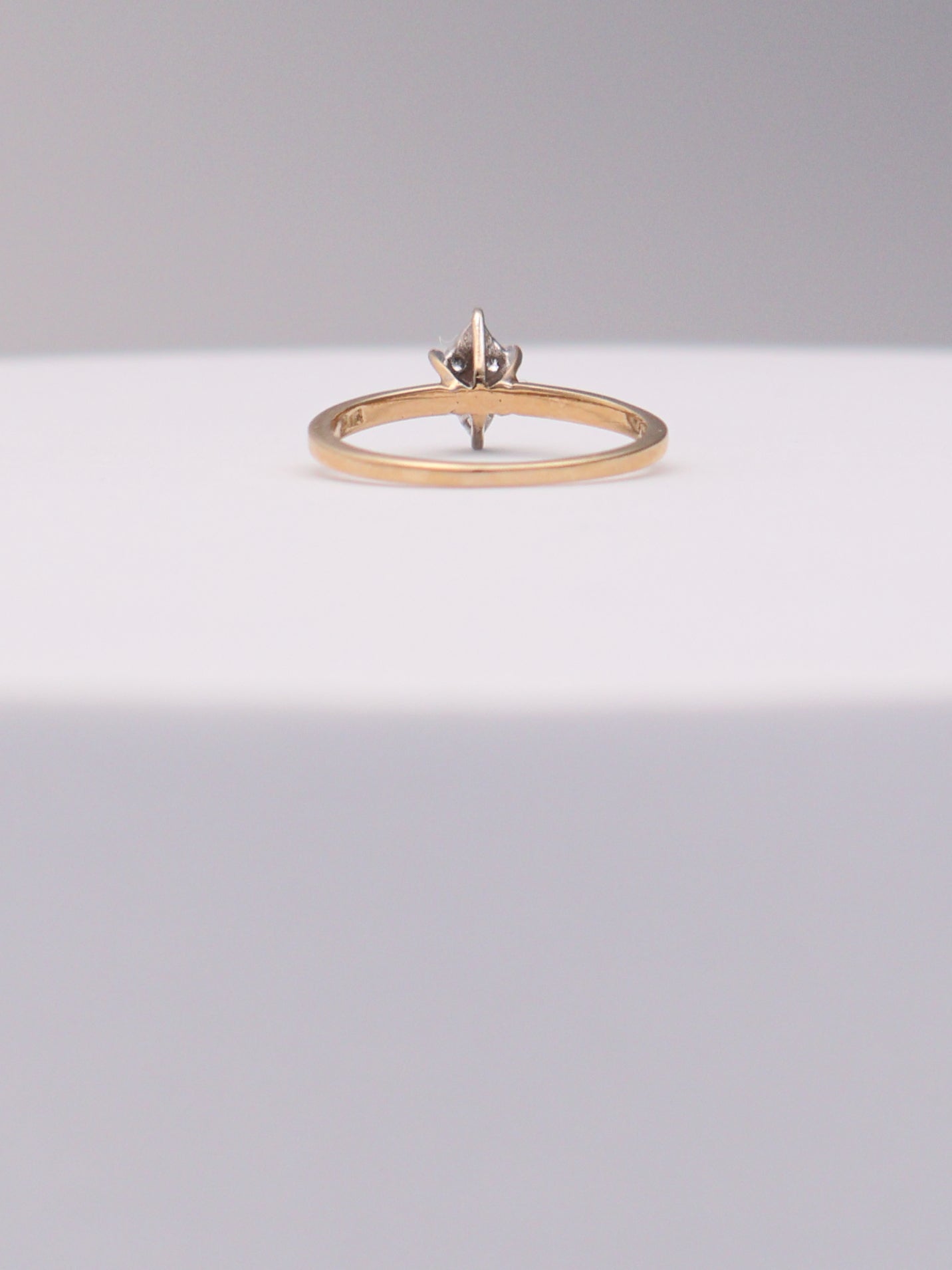 10k Marquise Diamond Ring