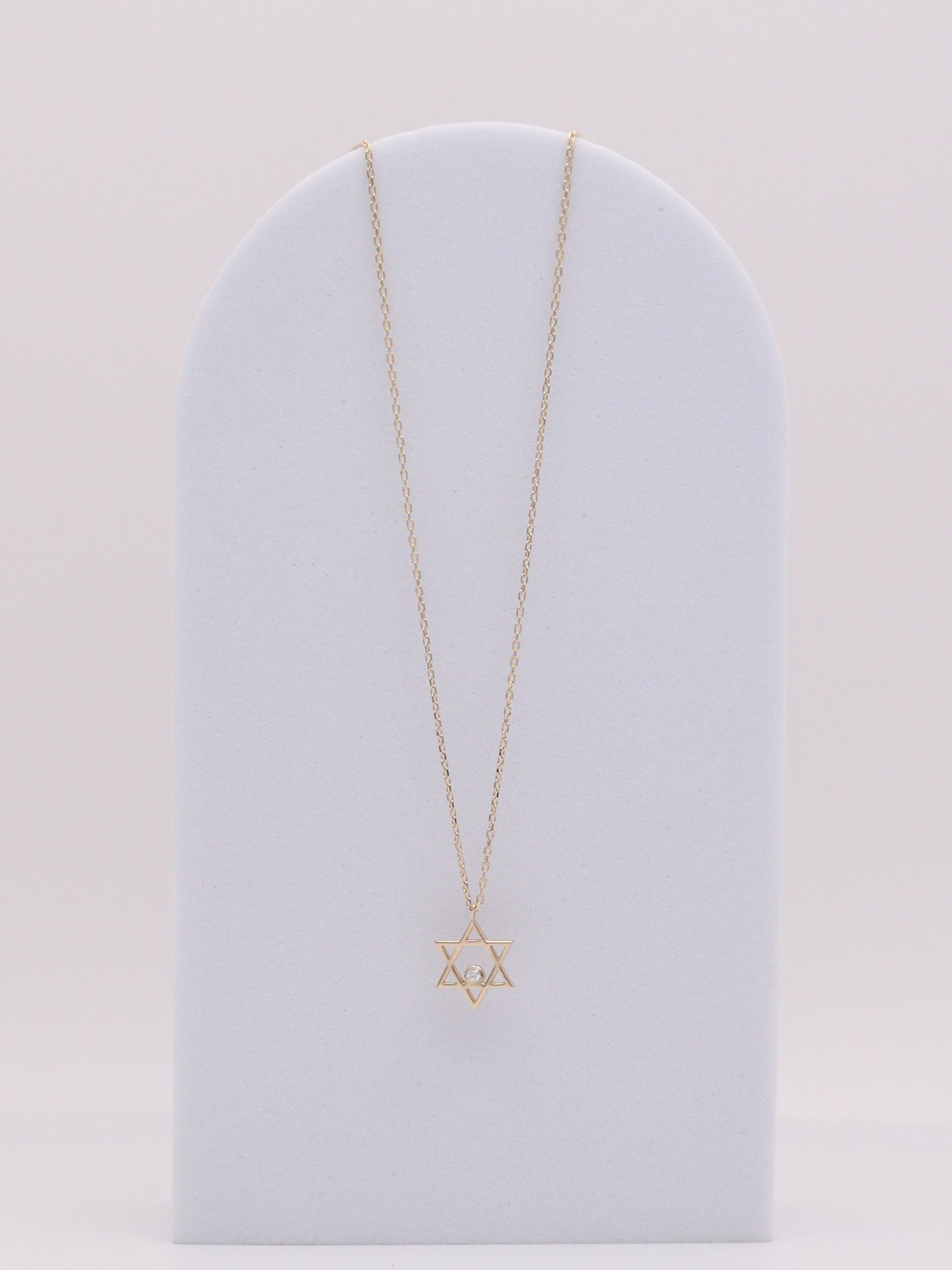 14k Diamond Star Necklace