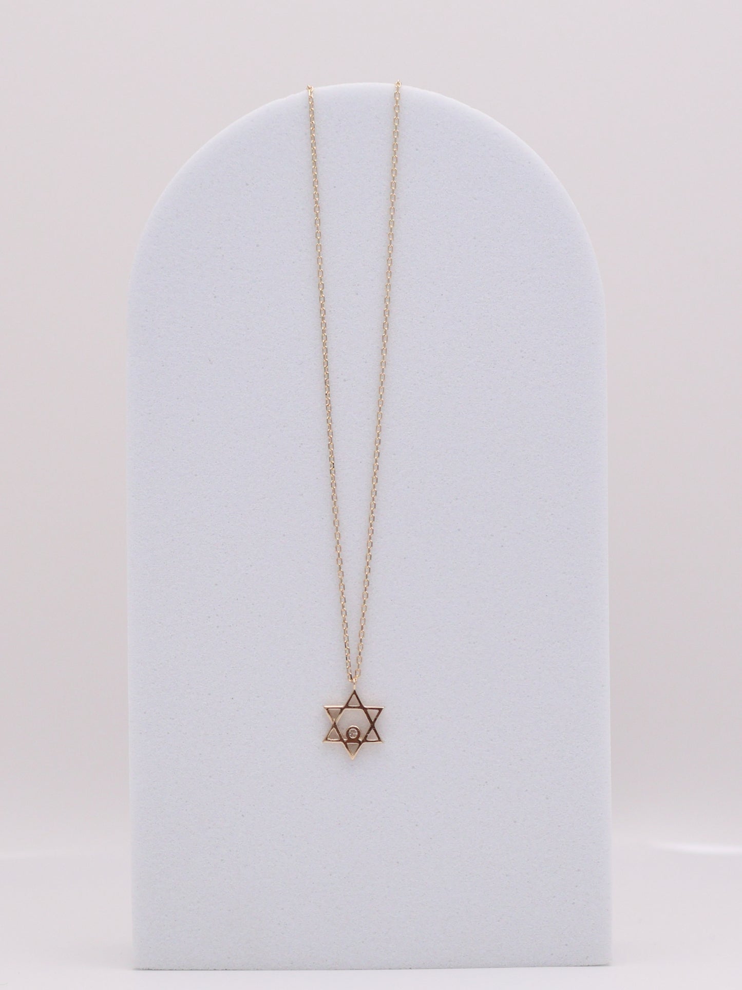 14k Diamond Star Necklace