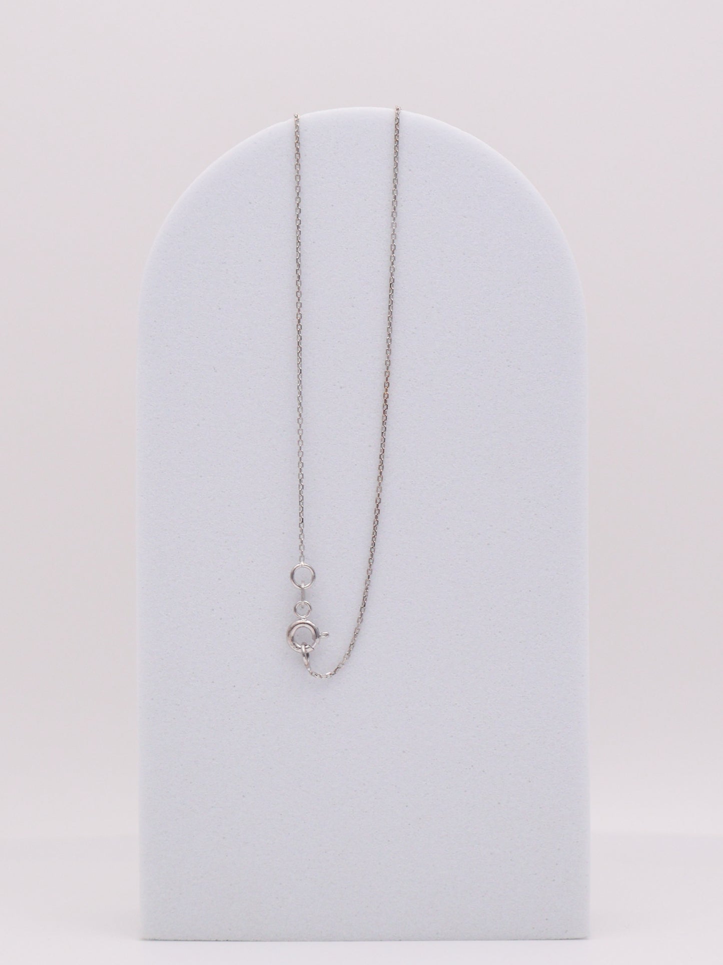 14k WG Diamond Key Necklace