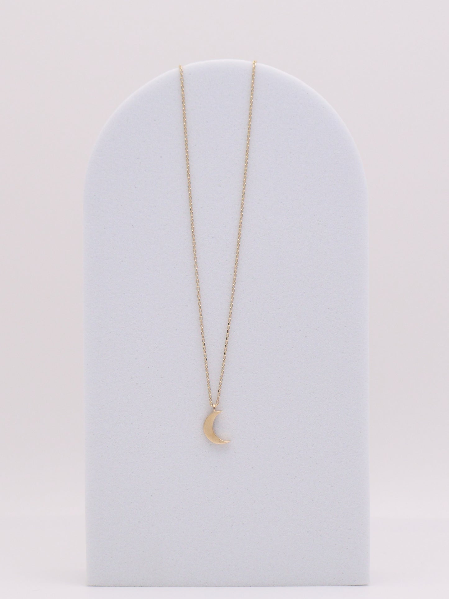 14k Moon Necklace