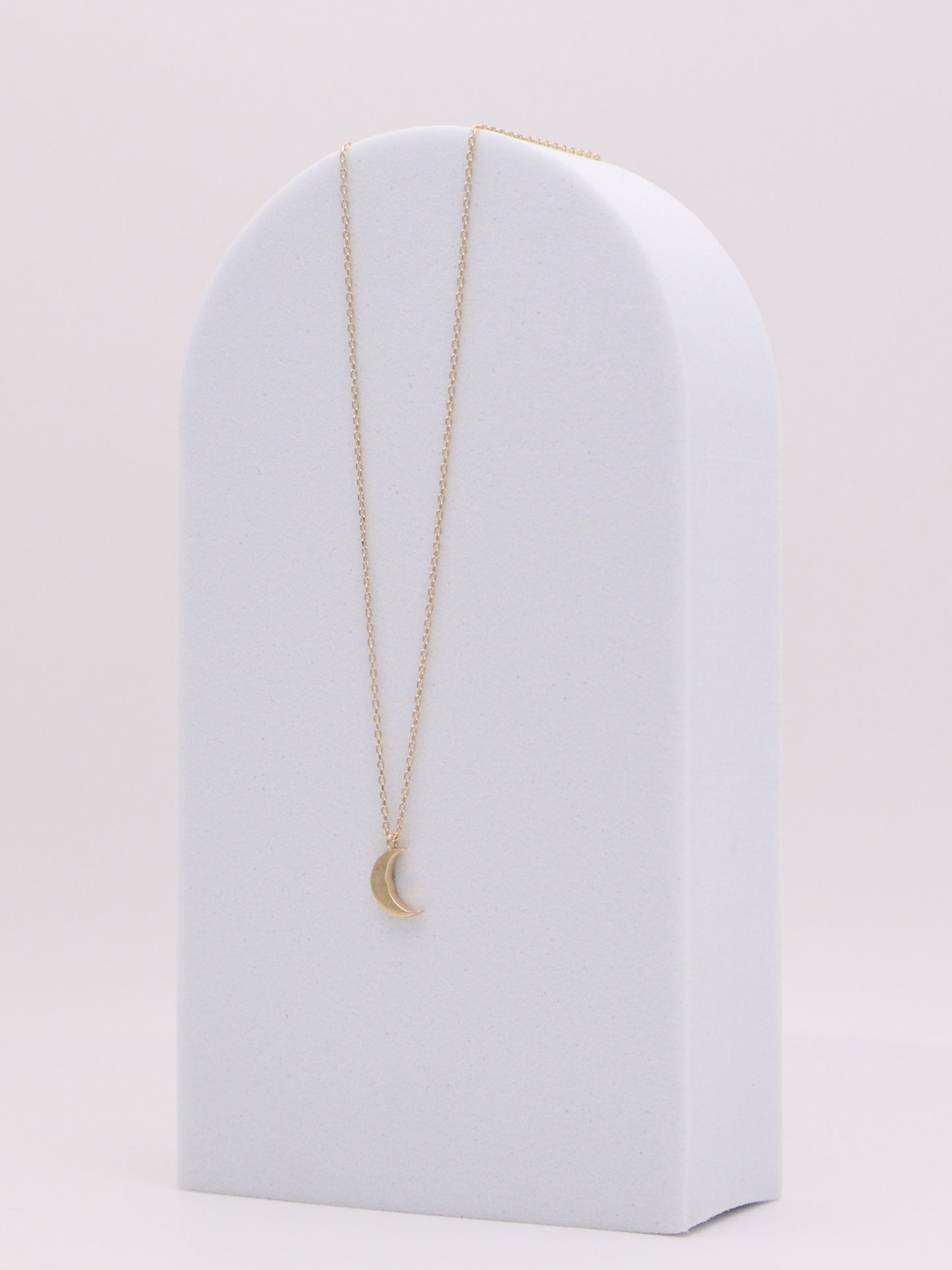 14k Moon Necklace
