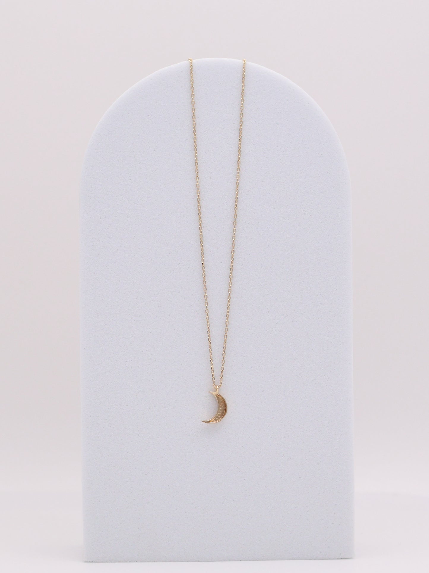 14k Moon Necklace