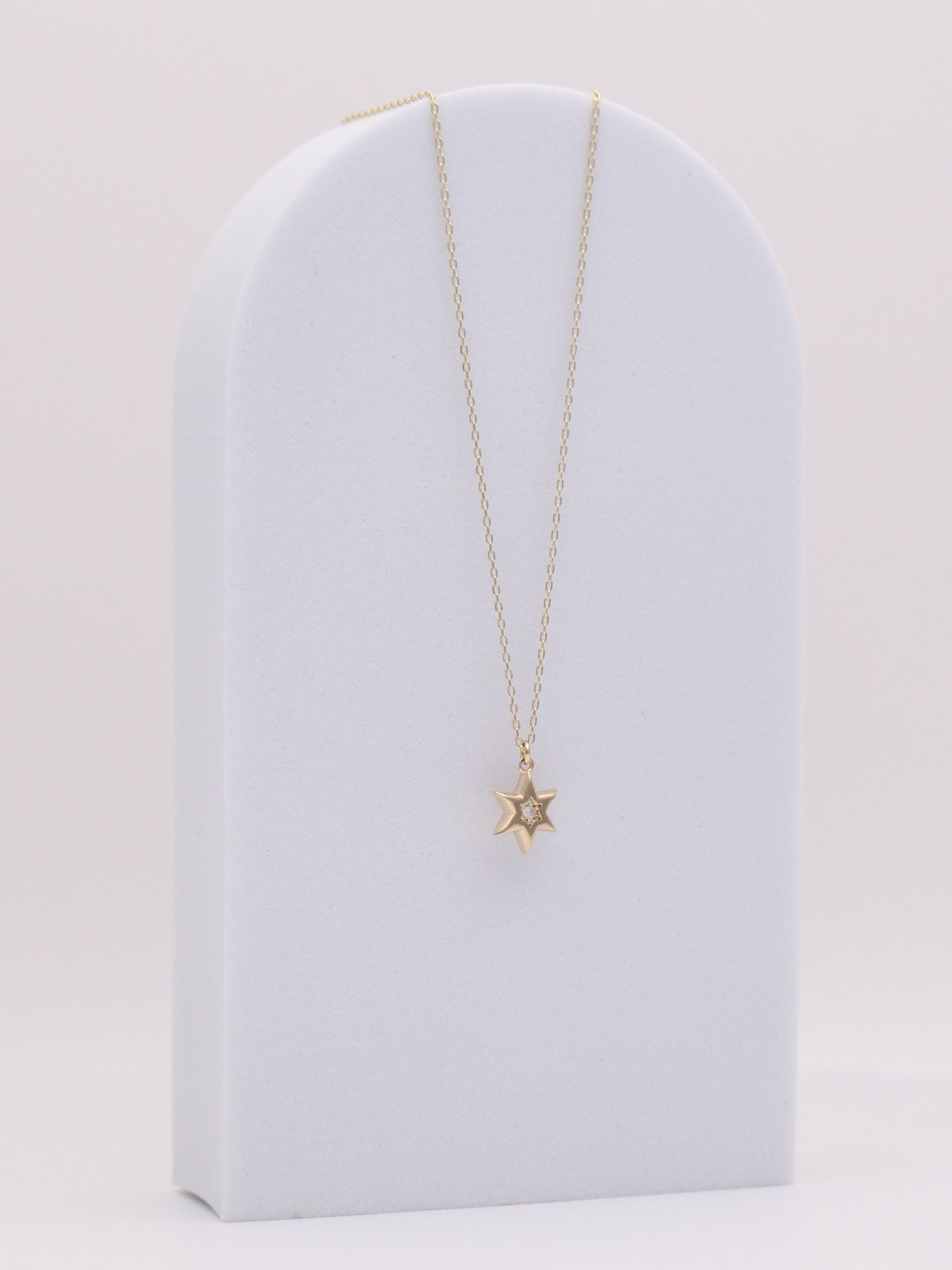 14k Diamond Star Necklace