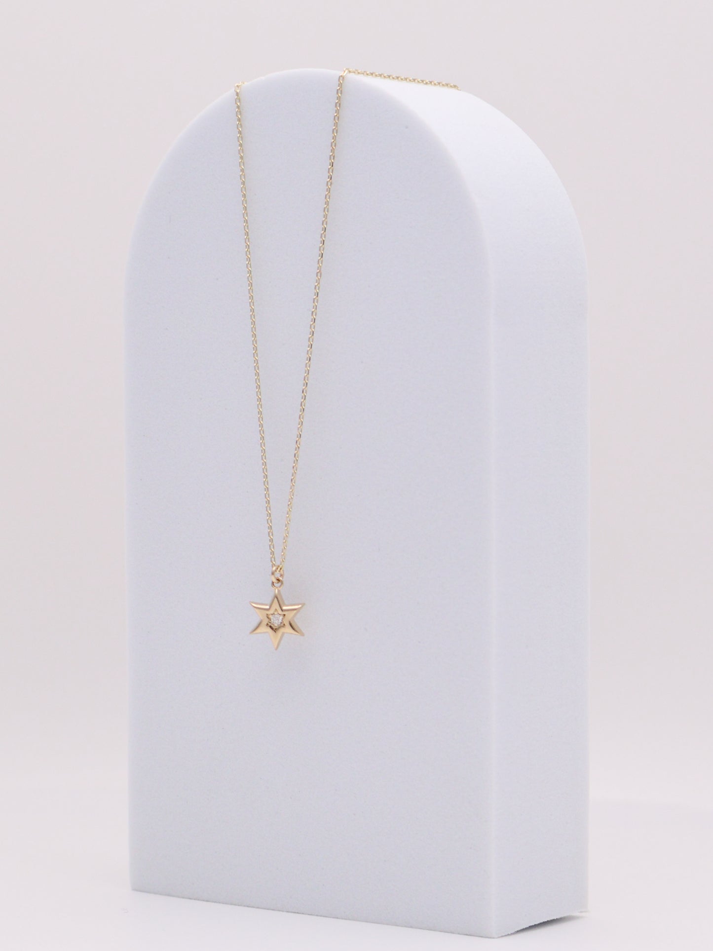 14k Diamond Star Necklace