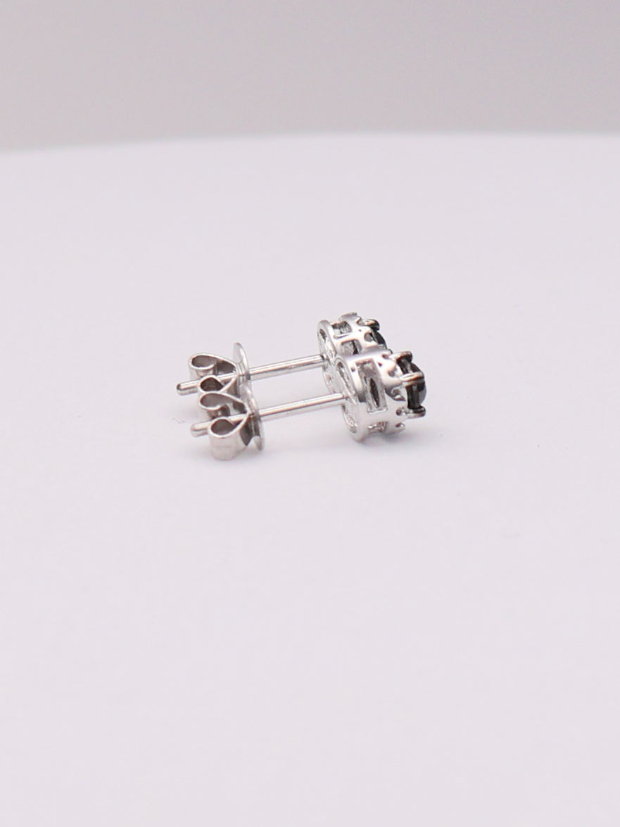 10k Dark Stud Earrings