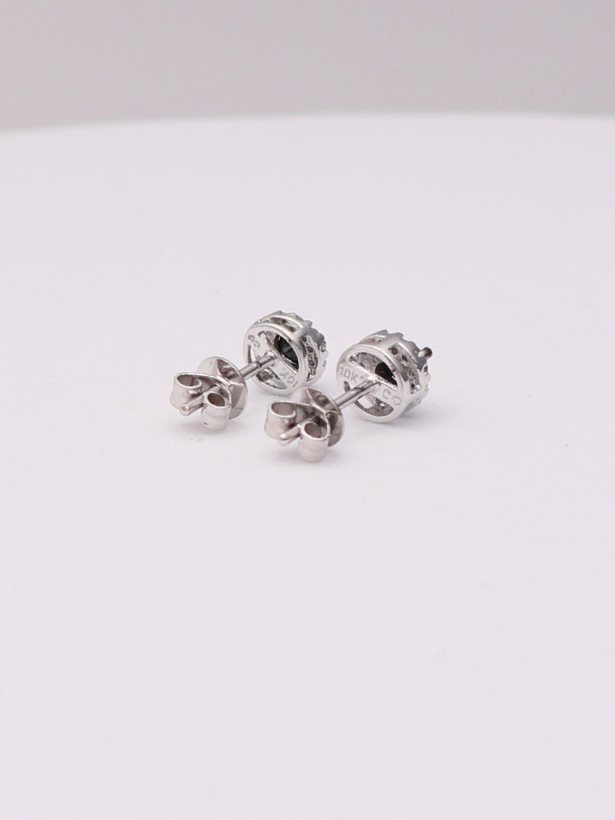 10k Dark Stud Earrings