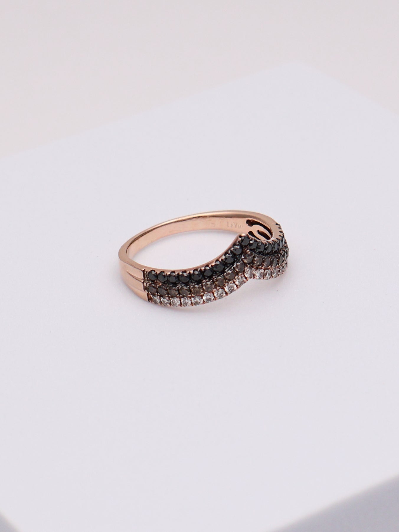 14k Le Vian 3 Tier Diamond Ring