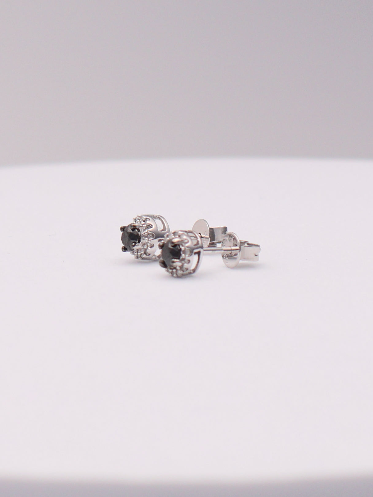 10k Dark Stud Earrings