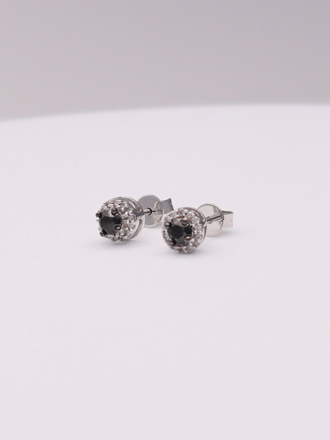 10k Dark Stud Earrings