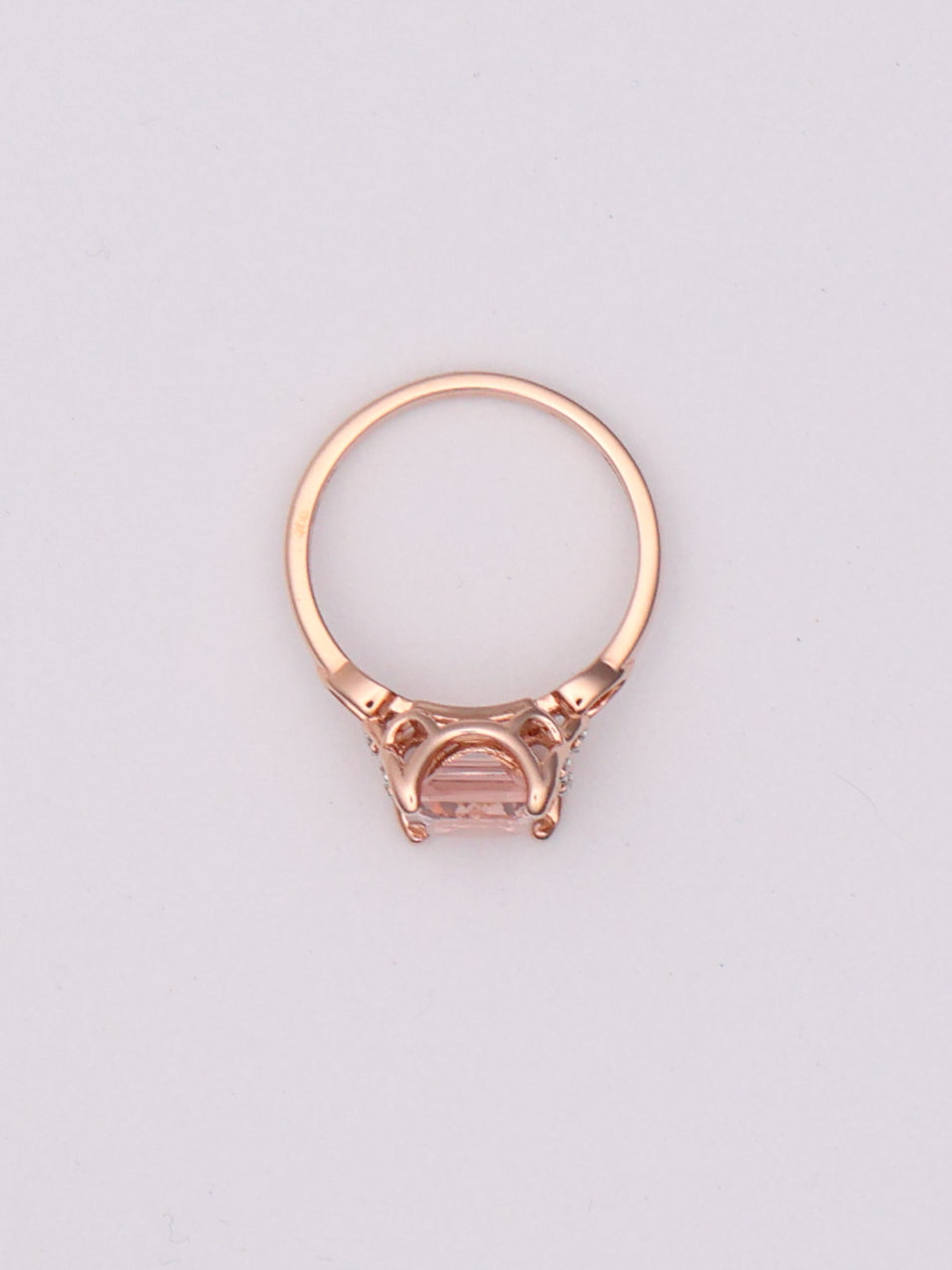 10k RG Pink Emerald Ring