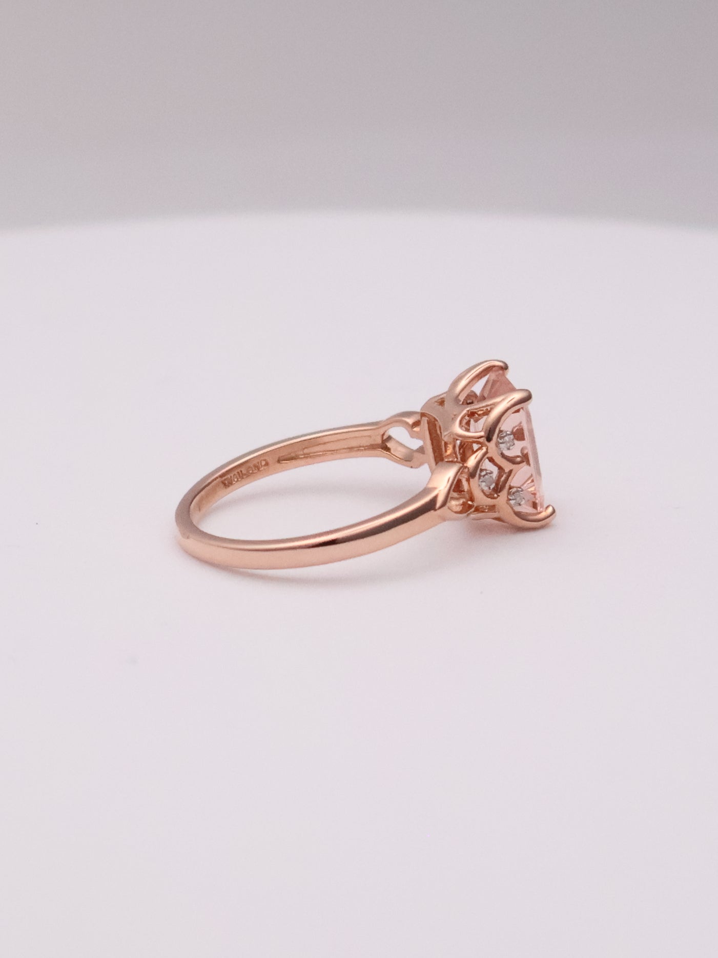 10k RG Pink Emerald Ring
