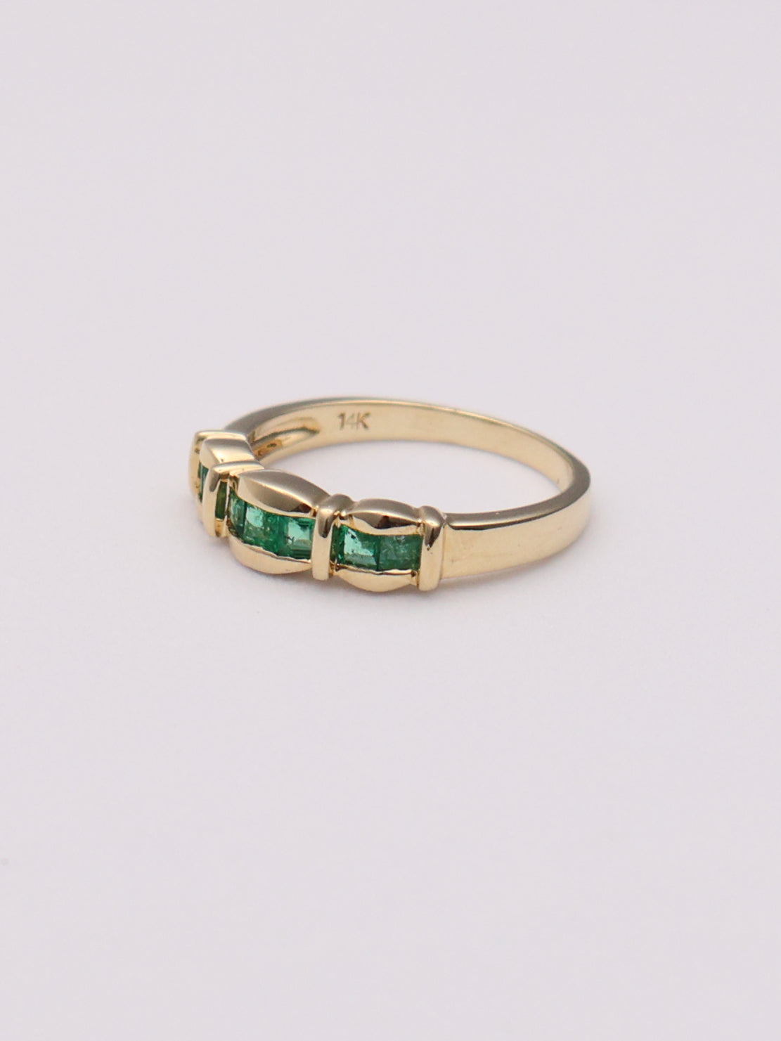 14k Emerald Band