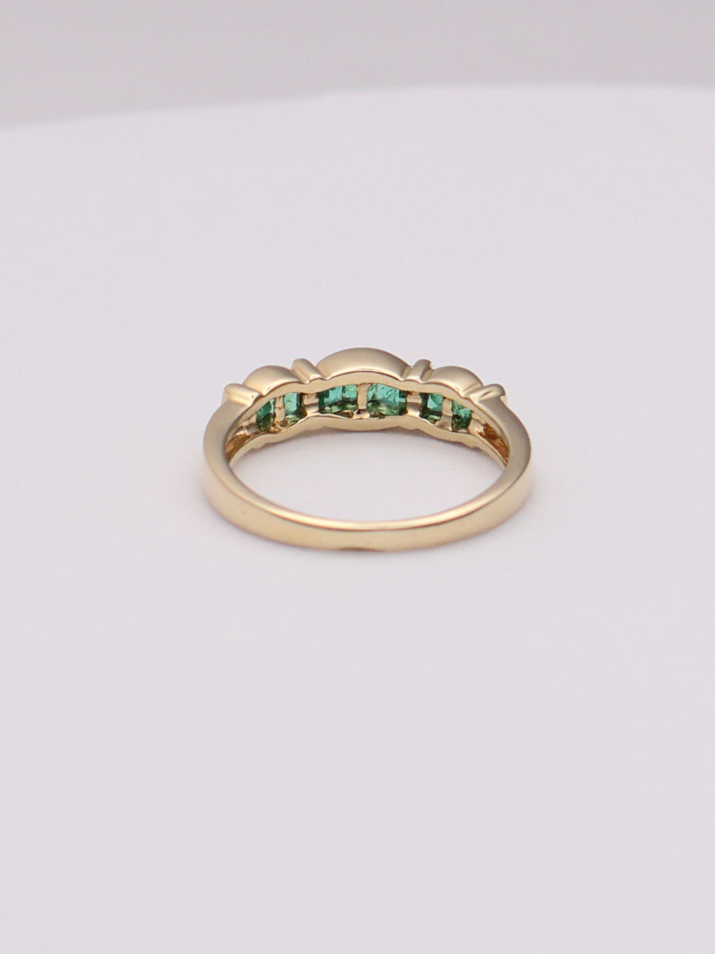 14k Emerald Band