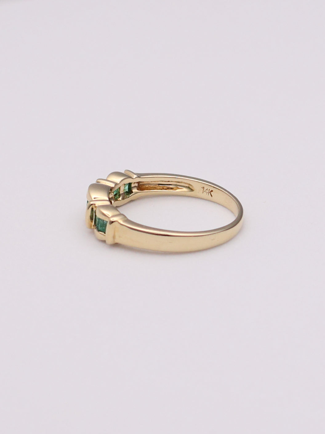 14k Emerald Band