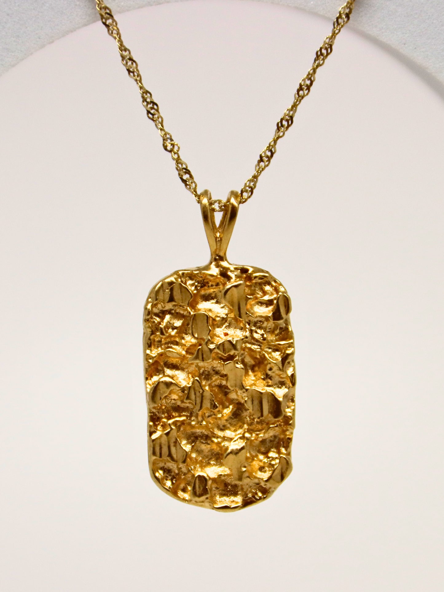 14k Nugget Pendant