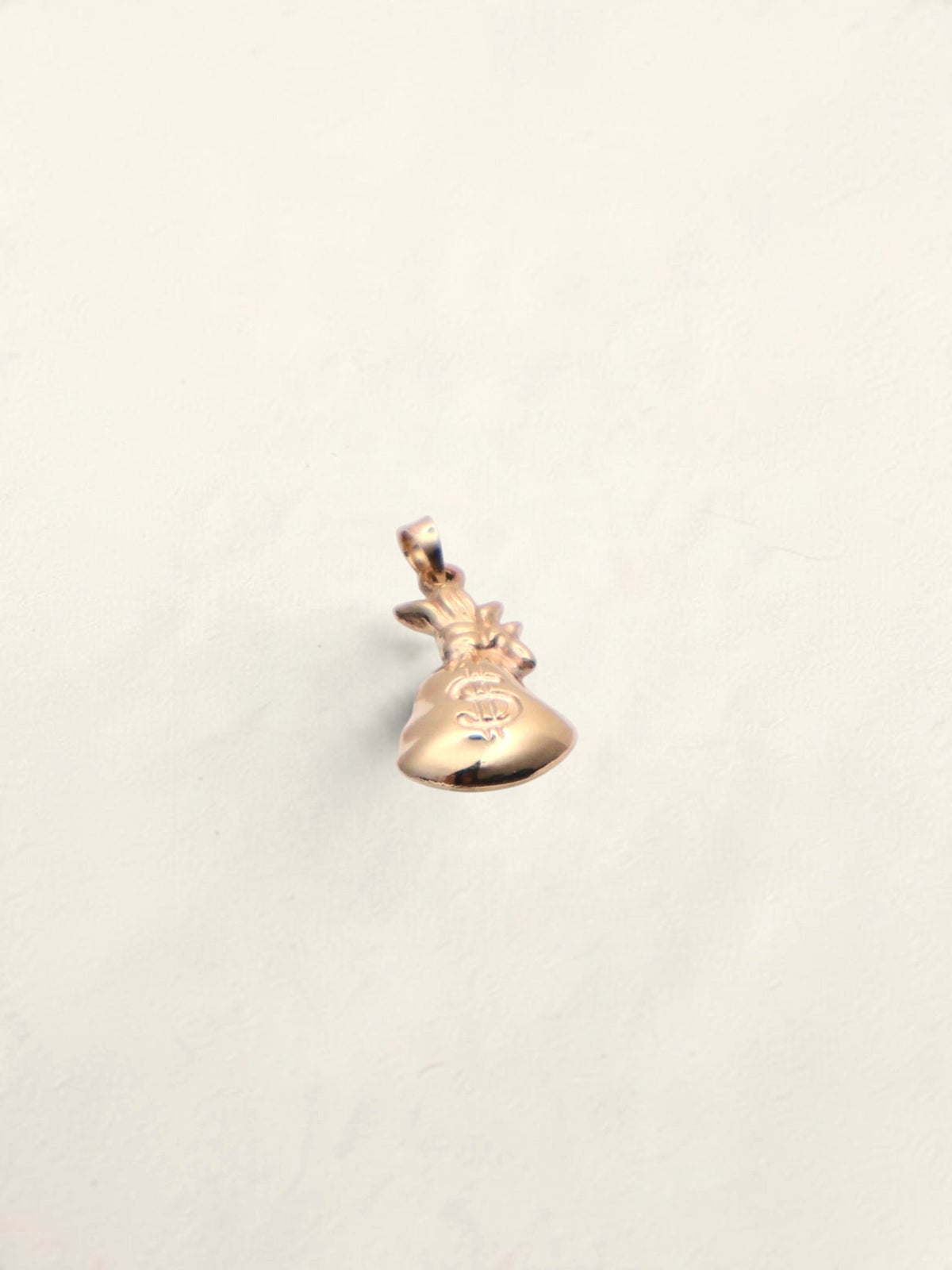 10k Gold Money Bag Pendant