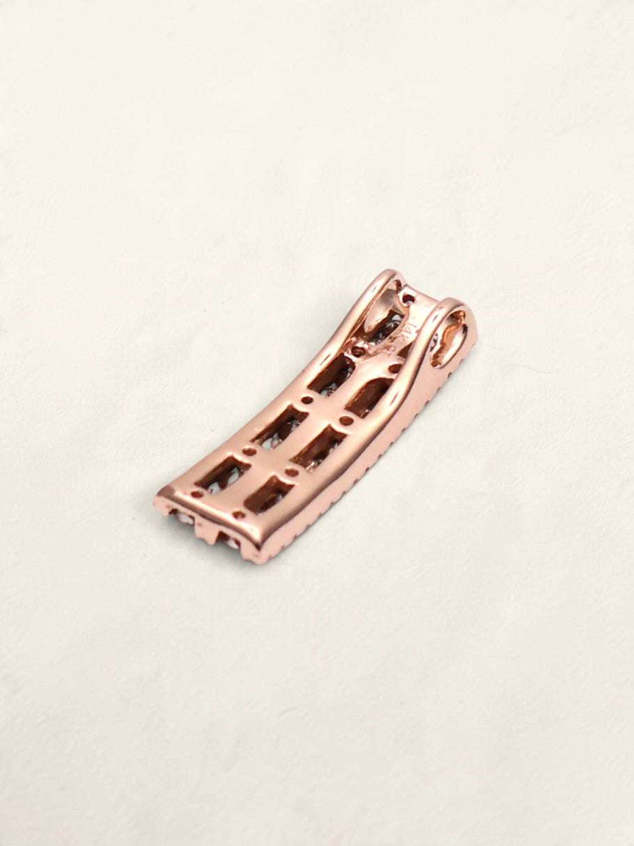 14k Rose Gold Diamond Pendant